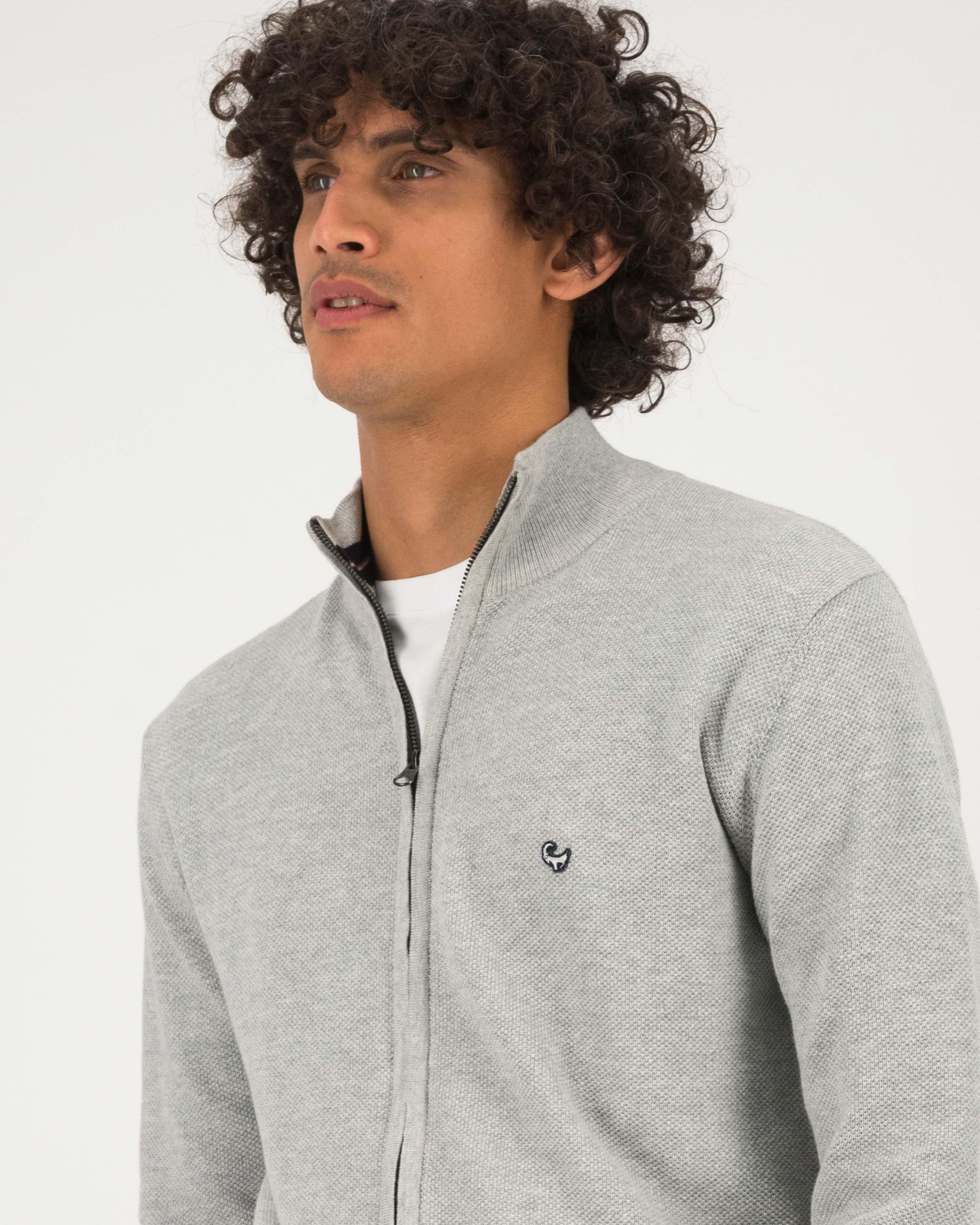 Old Khaki Men’s Zandile Full-Zip Knit Top -  Grey