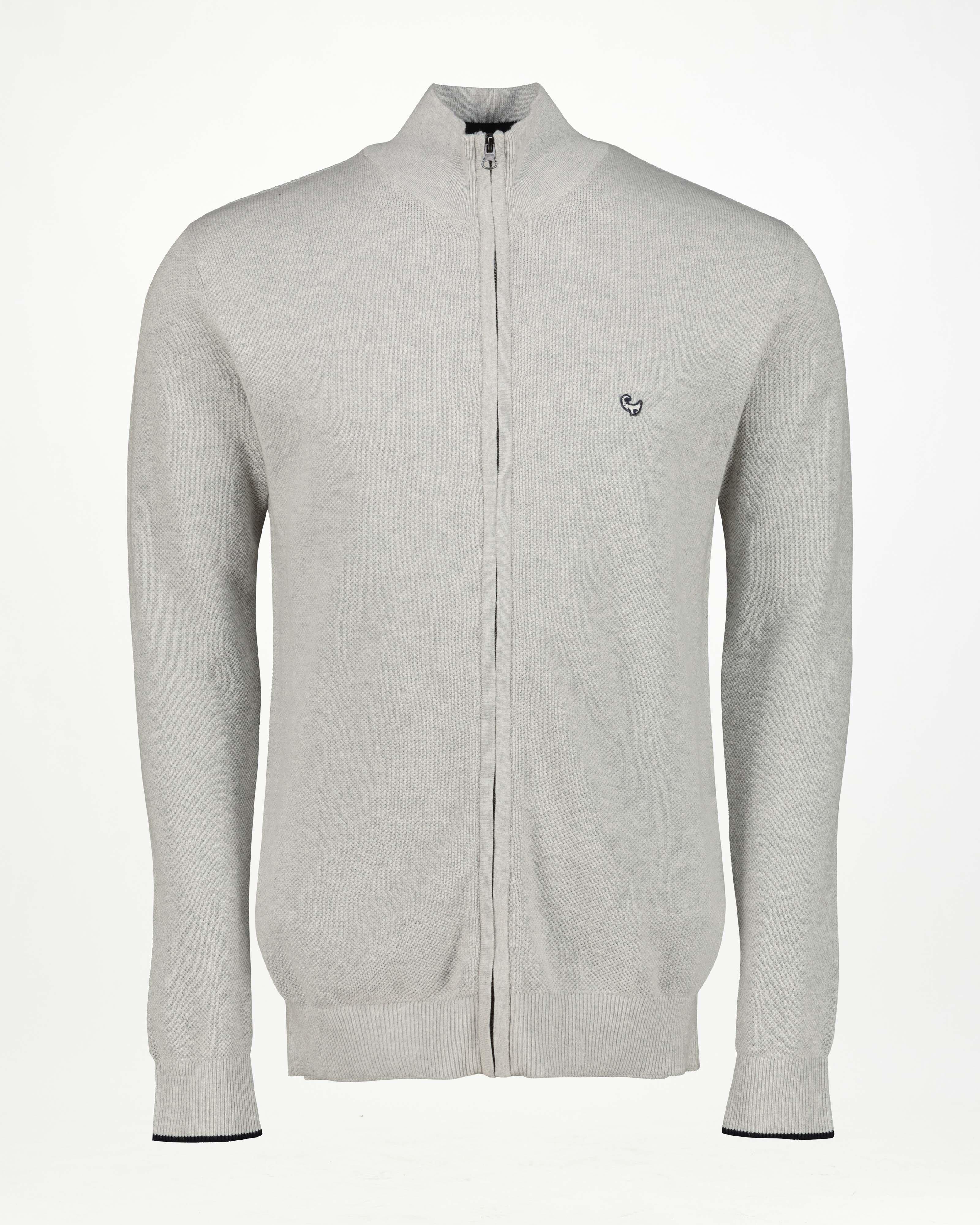 Old Khaki Men’s Zandile Full-Zip Knit Top -  Grey