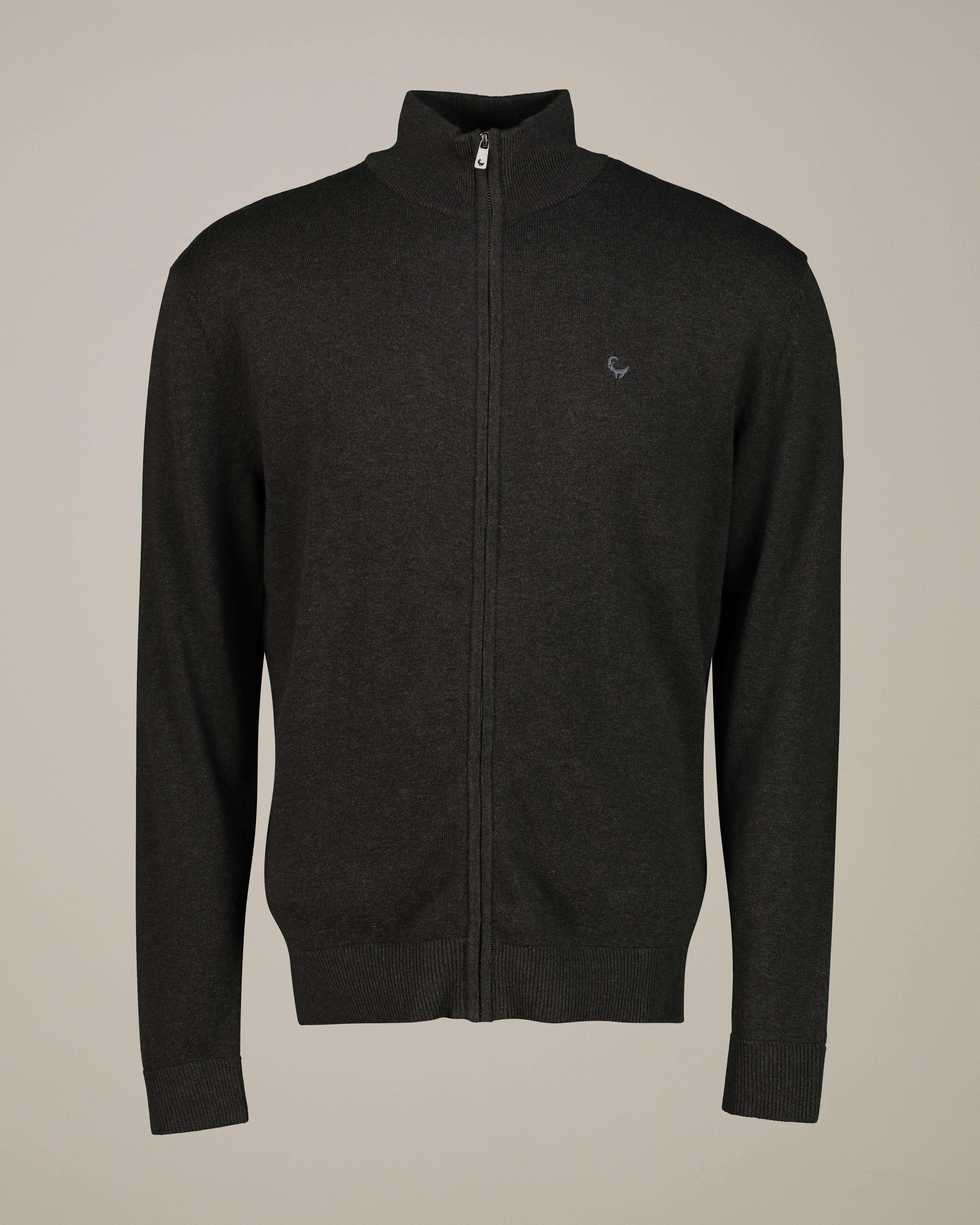 Old Khaki Men’s Zandile Full-Zip Knit Top -  Charcoal