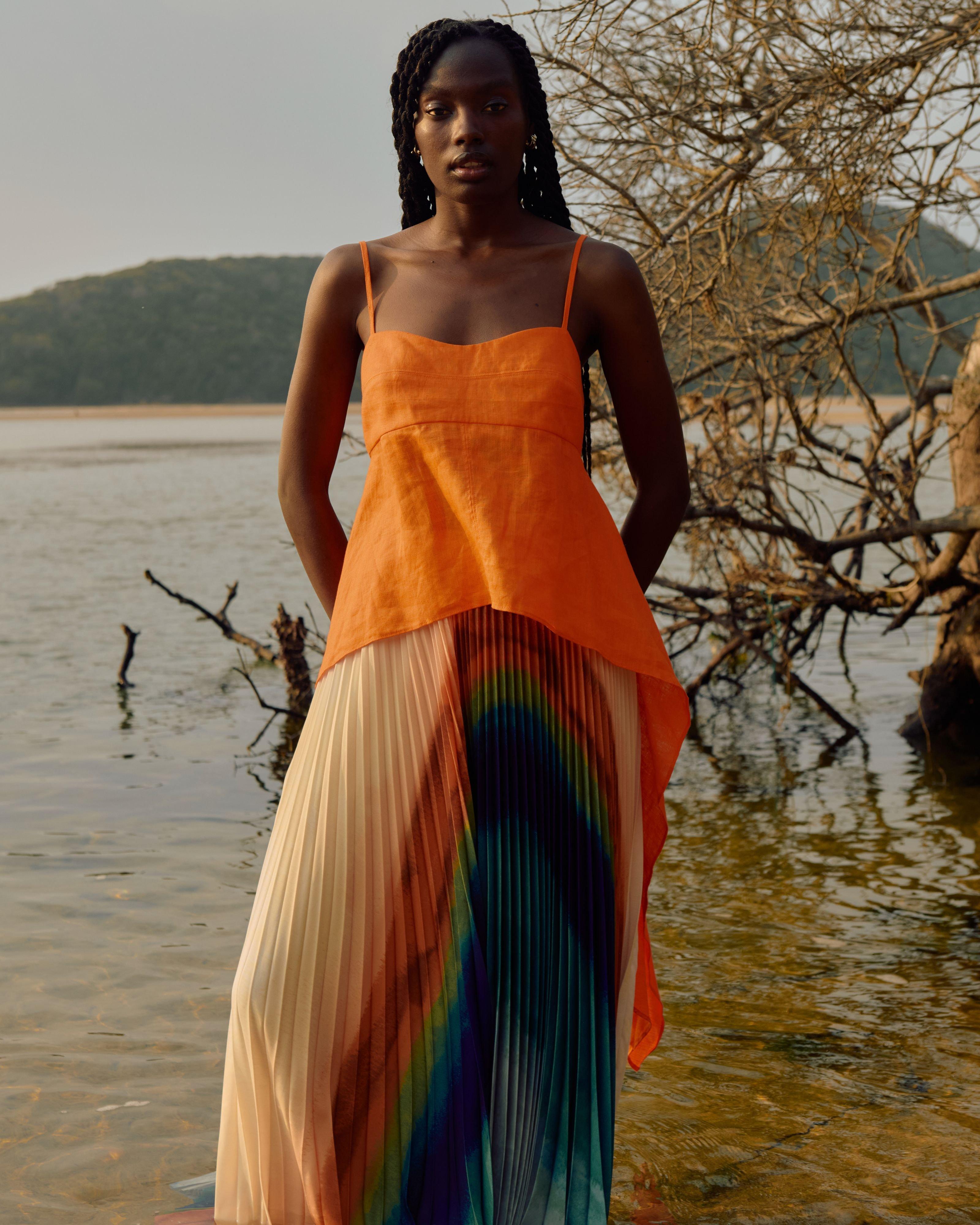 Taytum Top -  Orange