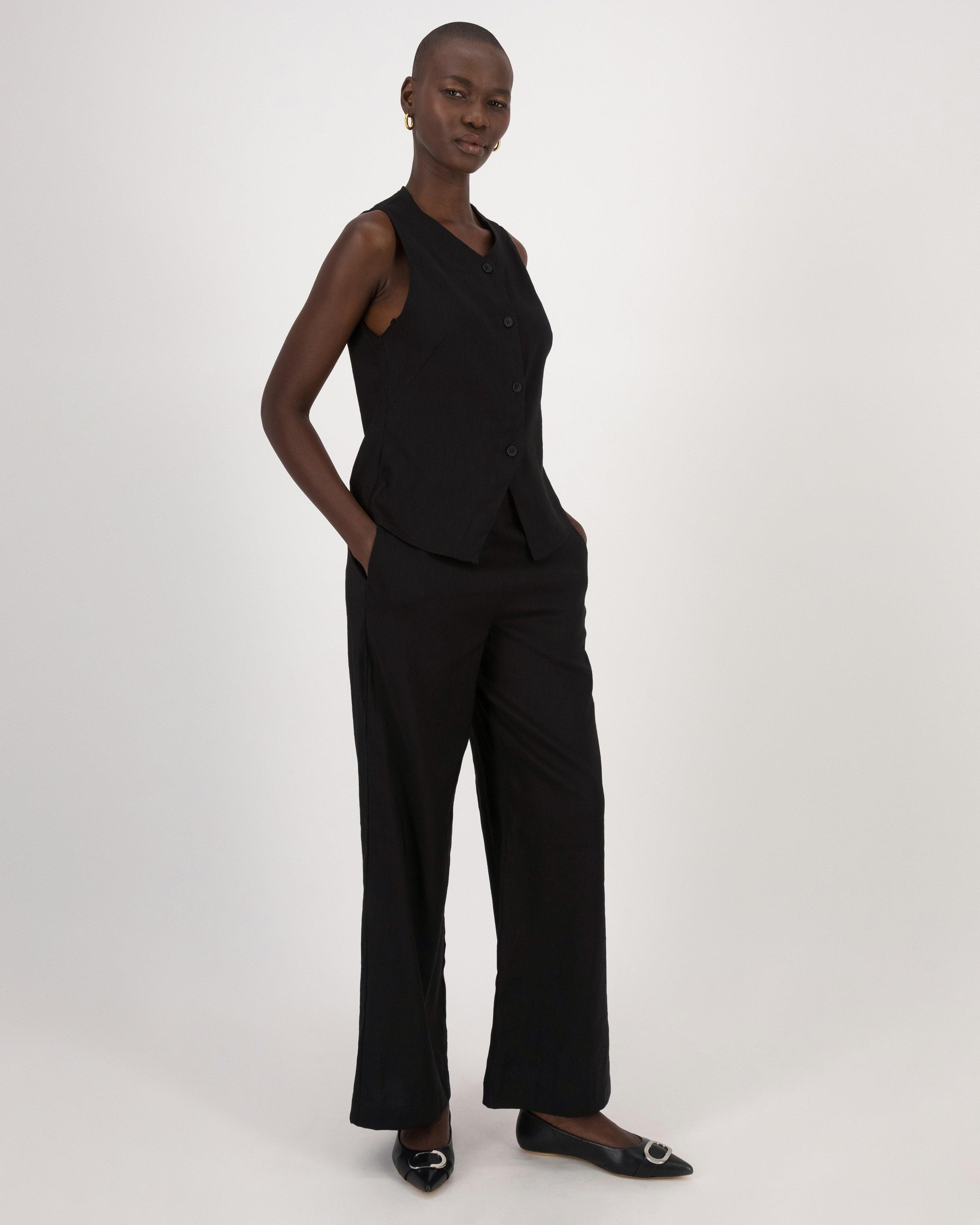 Adora Waistcoat -  Black