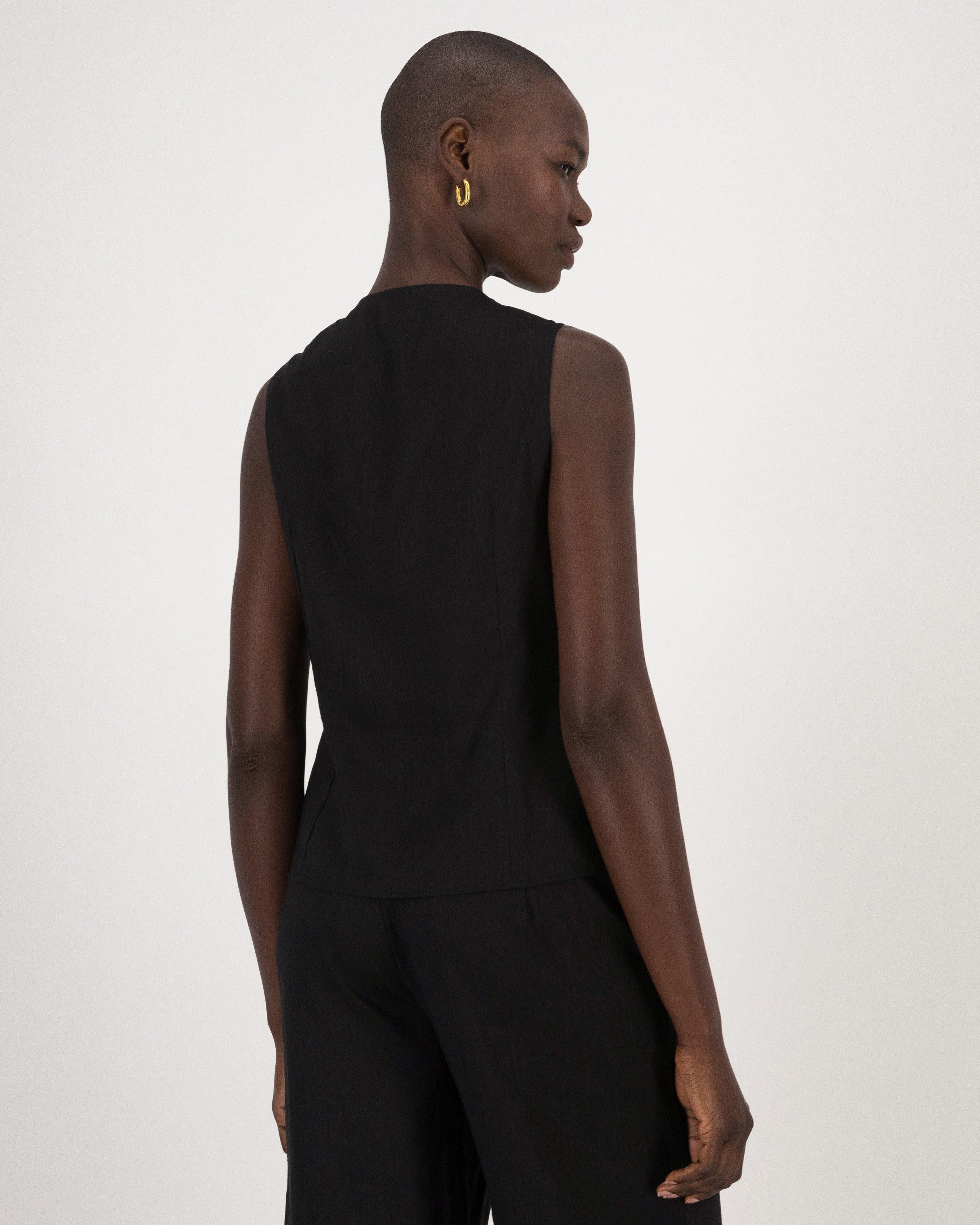 Adora Waistcoat -  Black