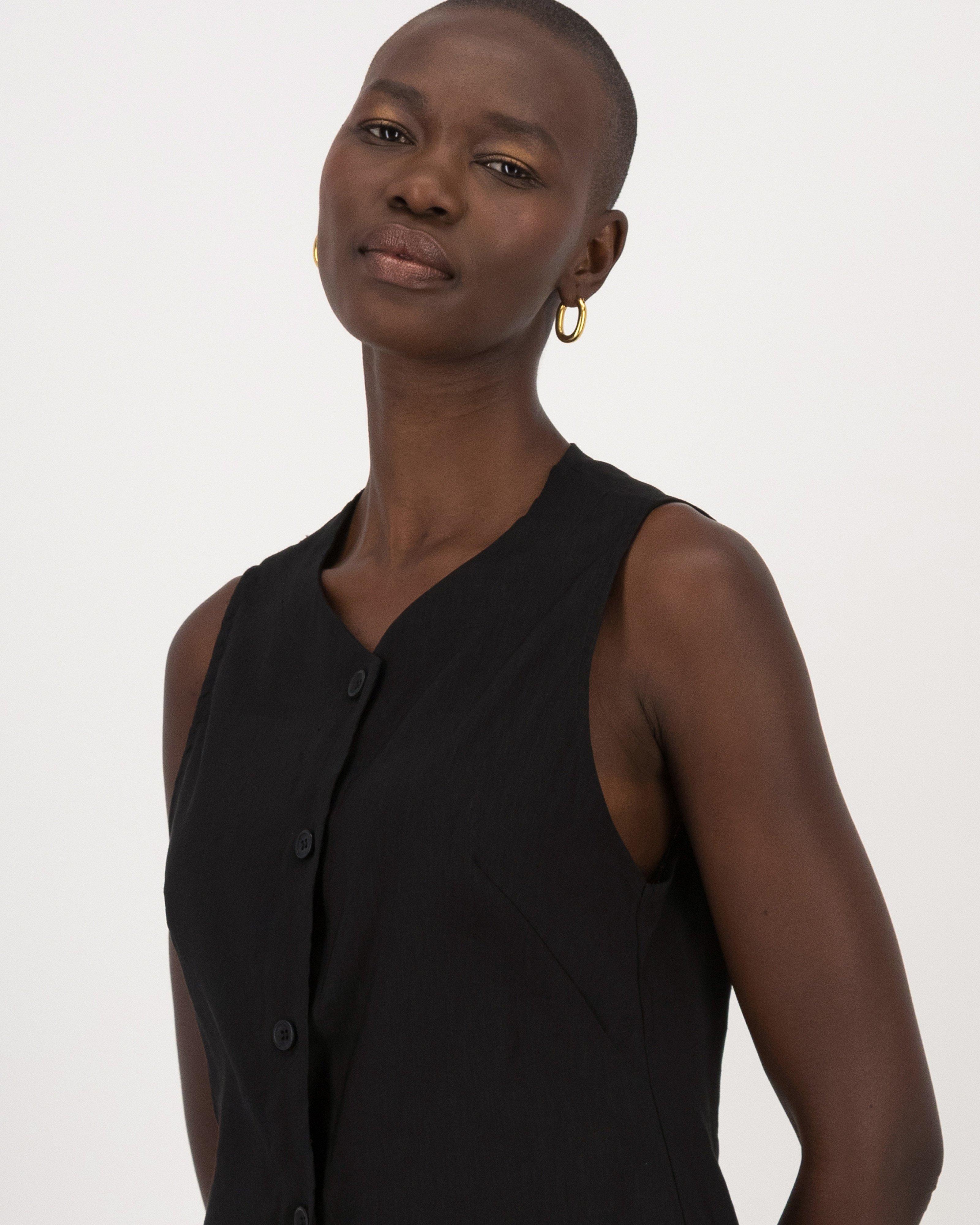 Adora Waistcoat -  Black