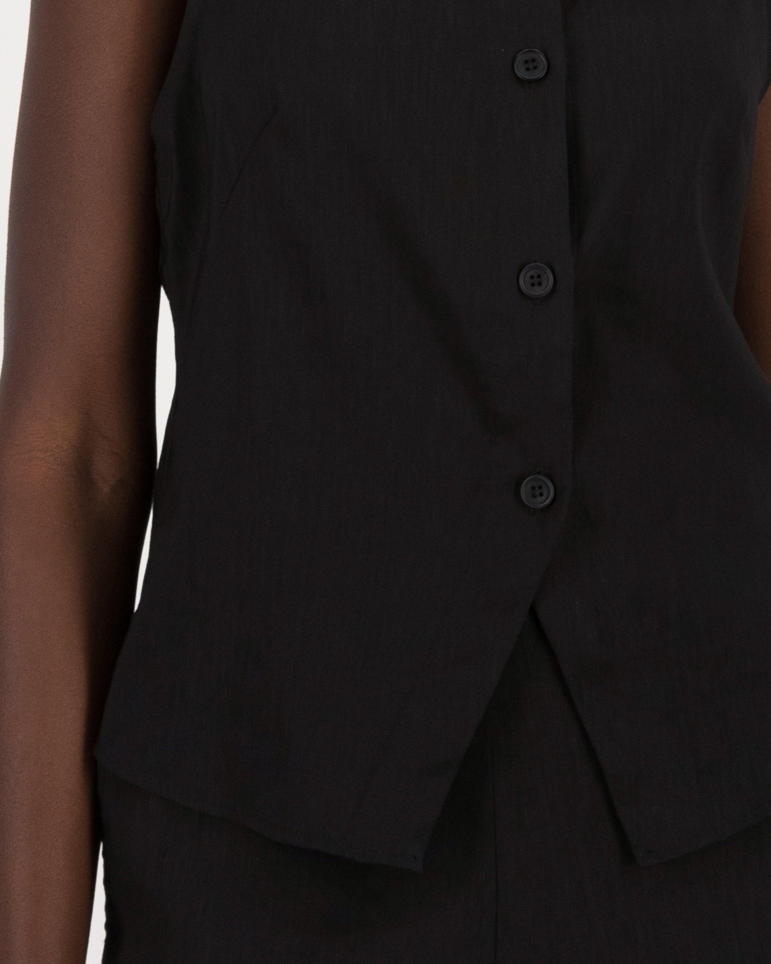Adora Waistcoat -  Black