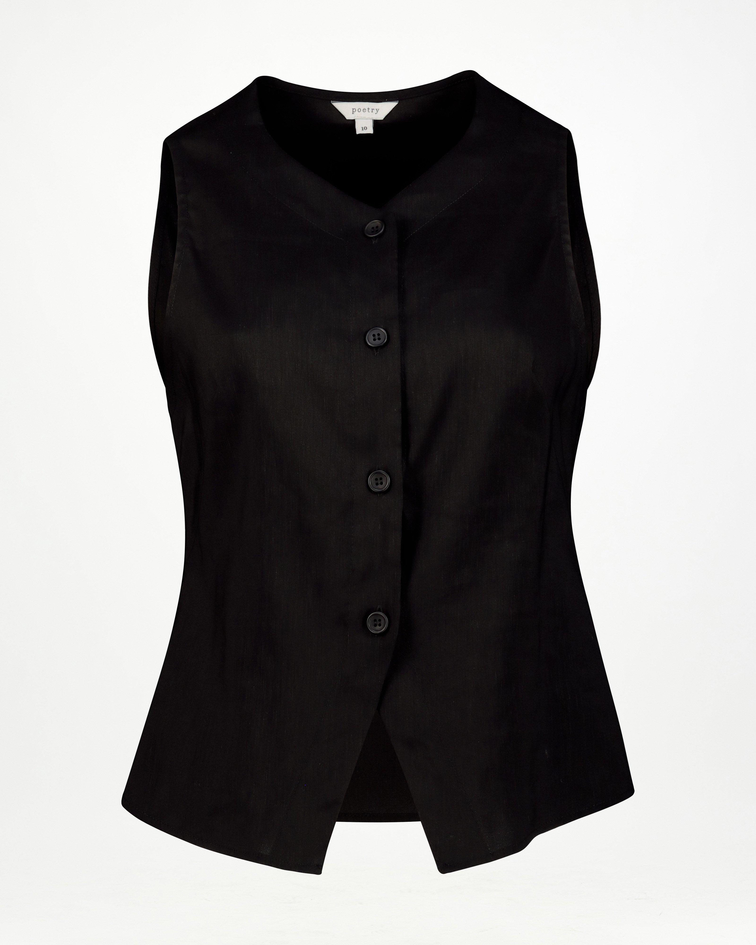 Adora Waistcoat -  Black