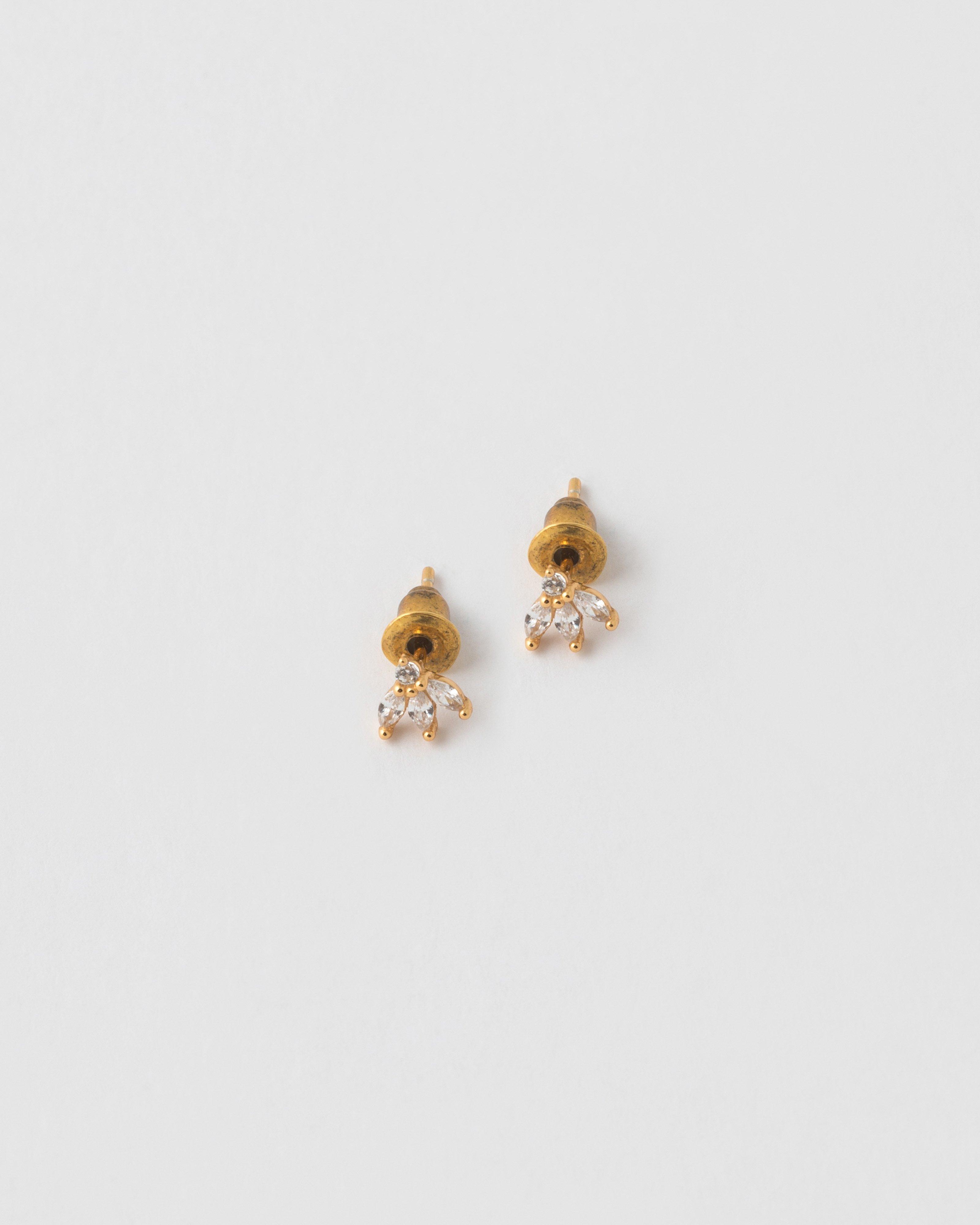 Sterling Silver Trio Flower Stud Earrings -  Camo