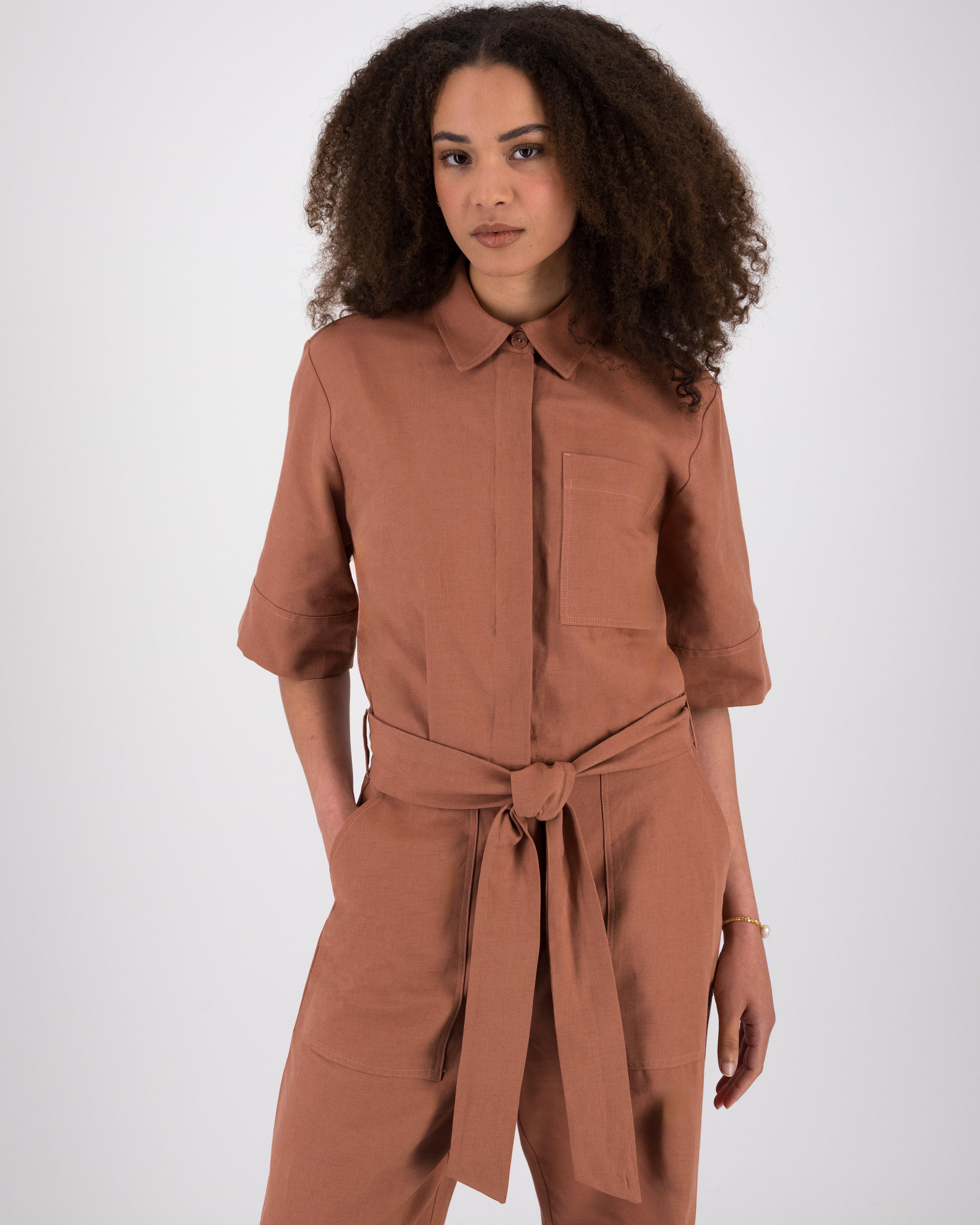 Celeste Jumpsuit -  Brown