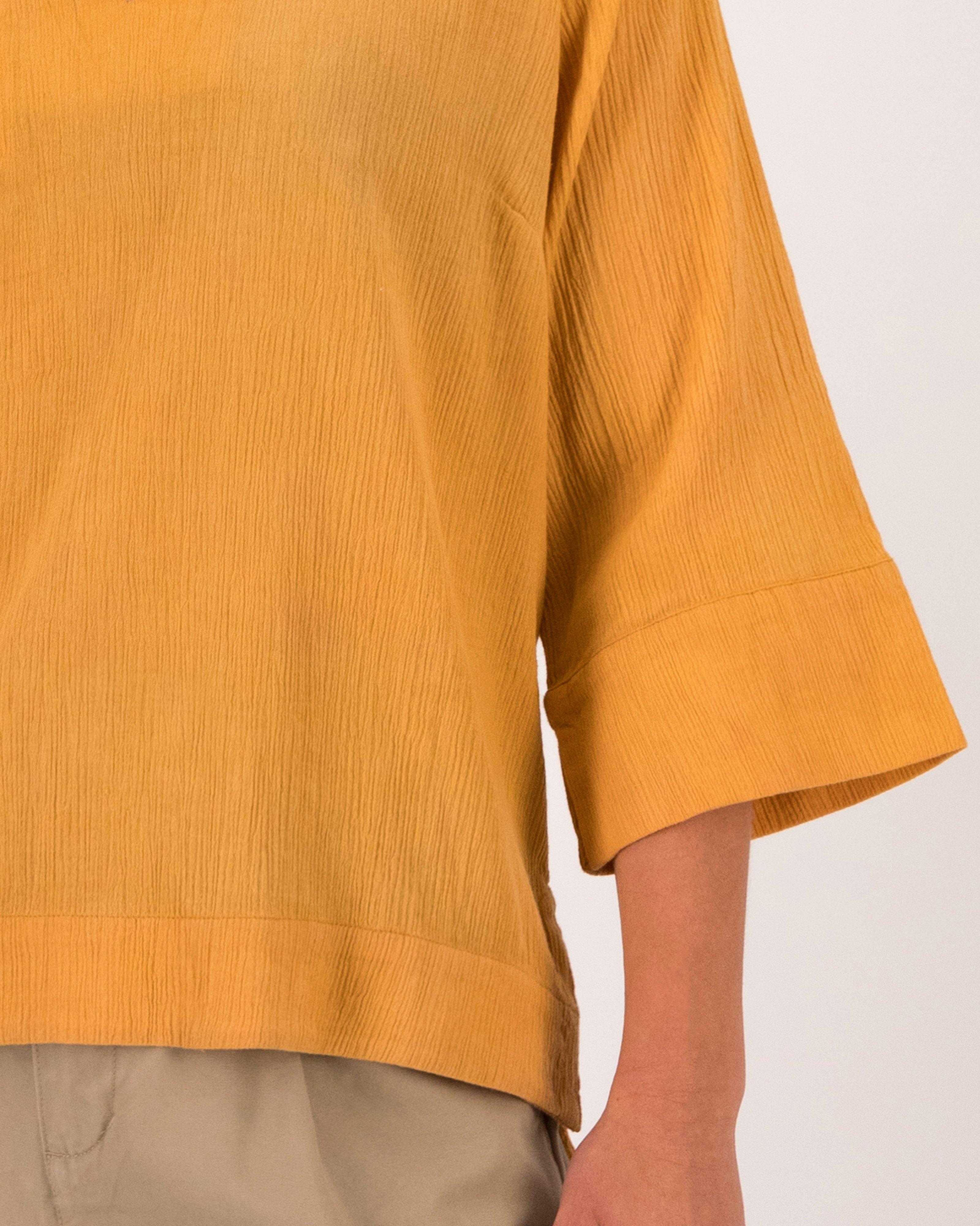 Rare Earth Women’s Edna Textured Blouse -  Ochre