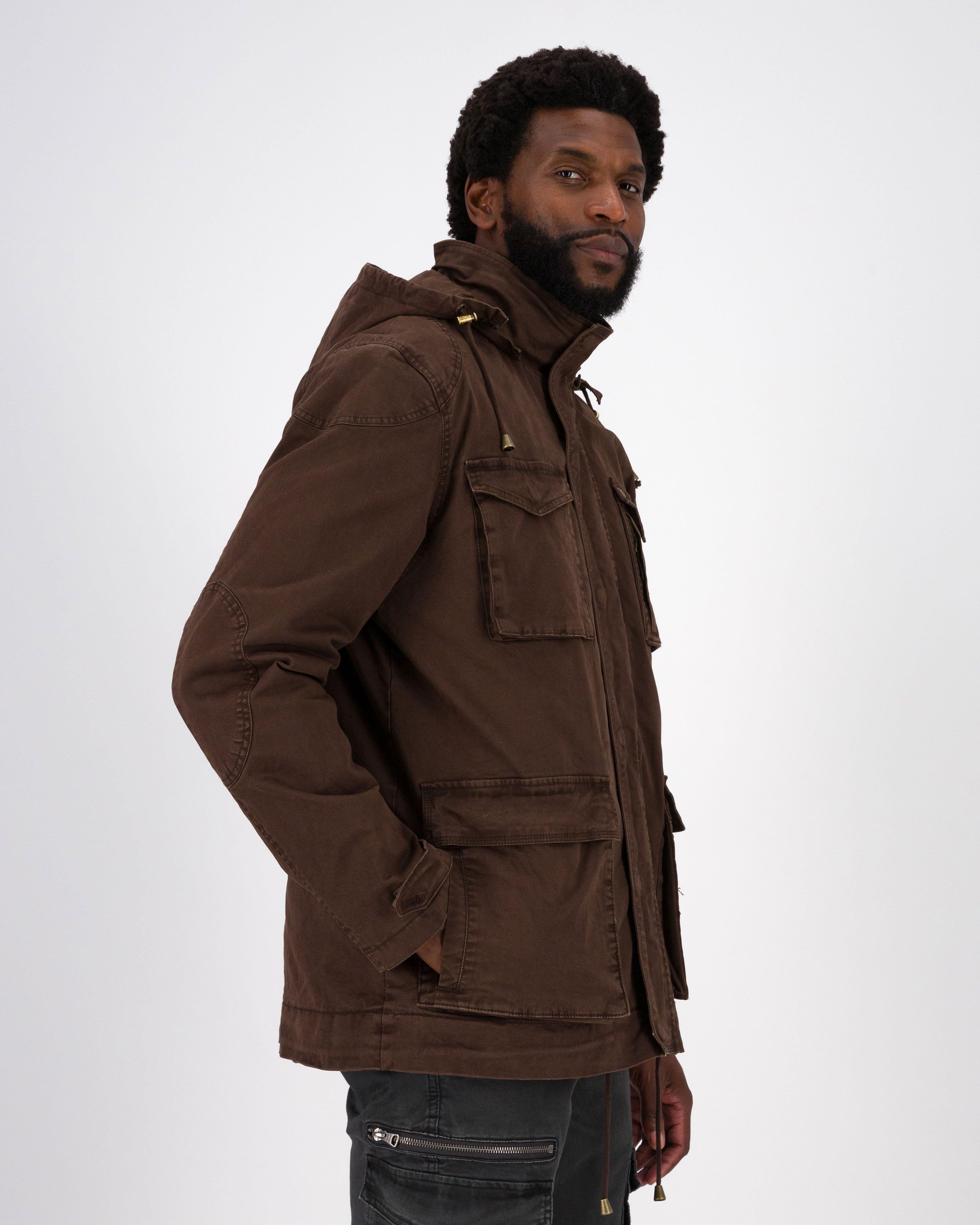 K-Way Elements Men’s Safari 3-in-1 Canvas Field Jacket -  Brown
