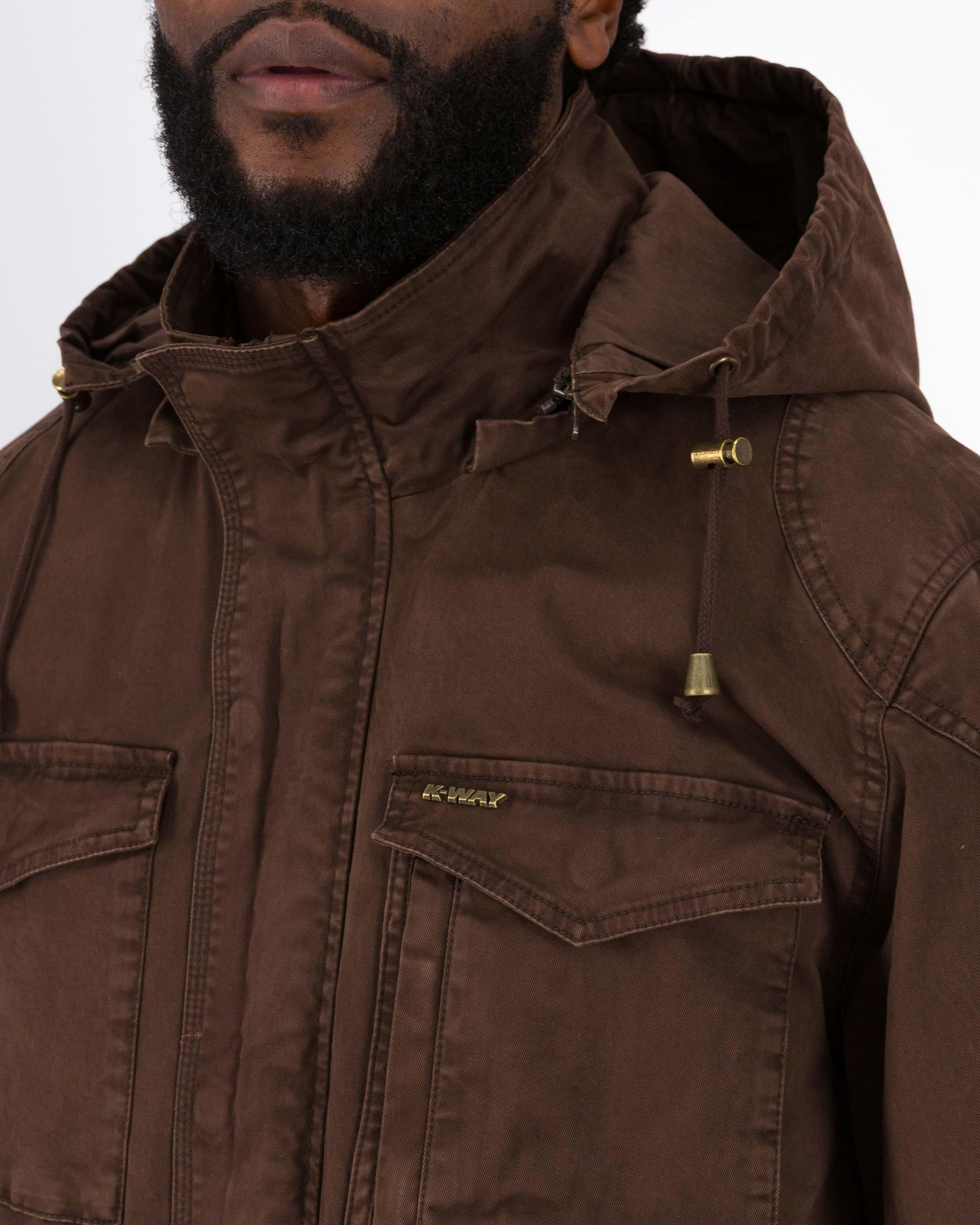 K-Way Elements Men’s Safari 3-in-1 Canvas Field Jacket -  Brown