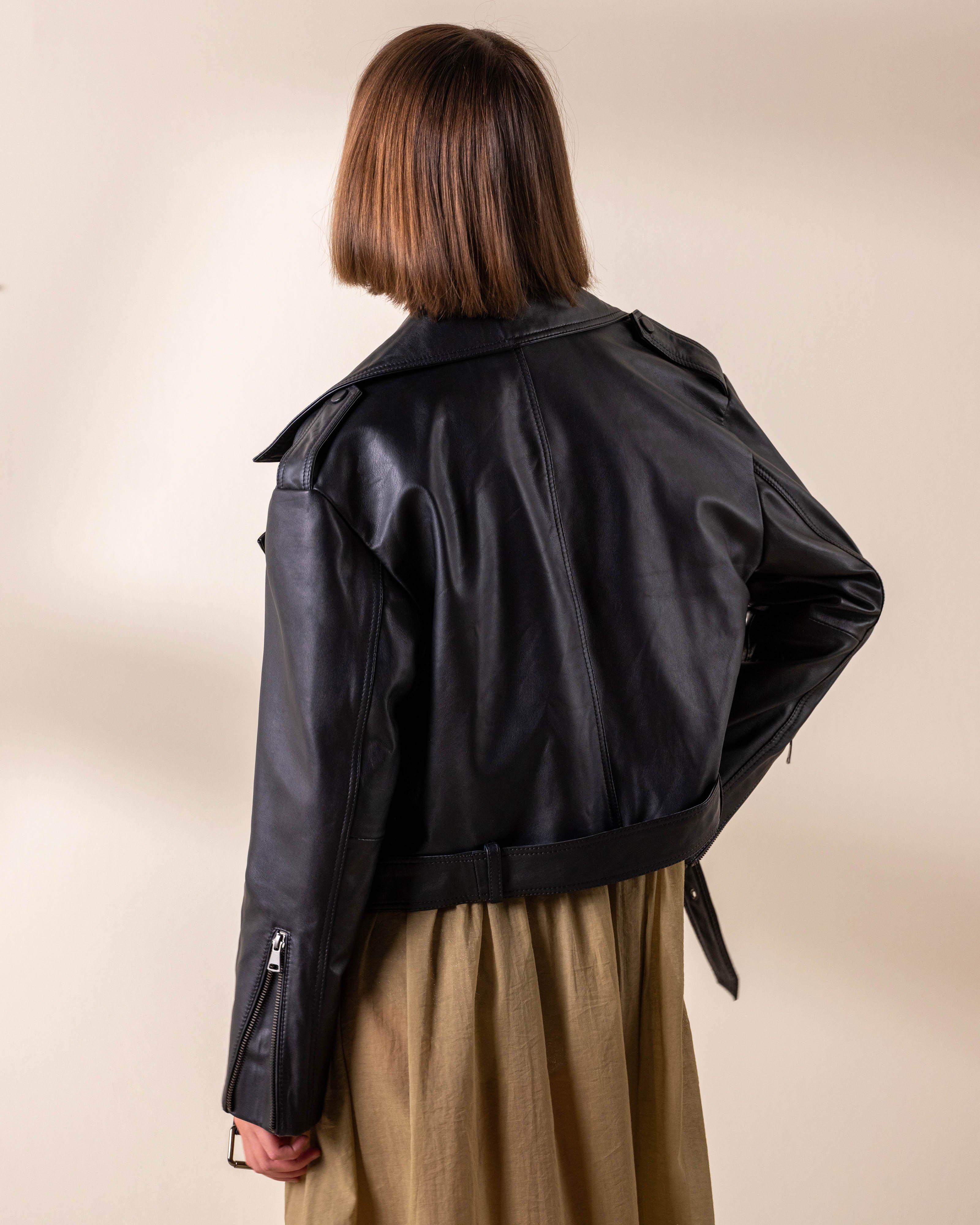  KLûK CGDT x Poetry Leather Jacket -  Black