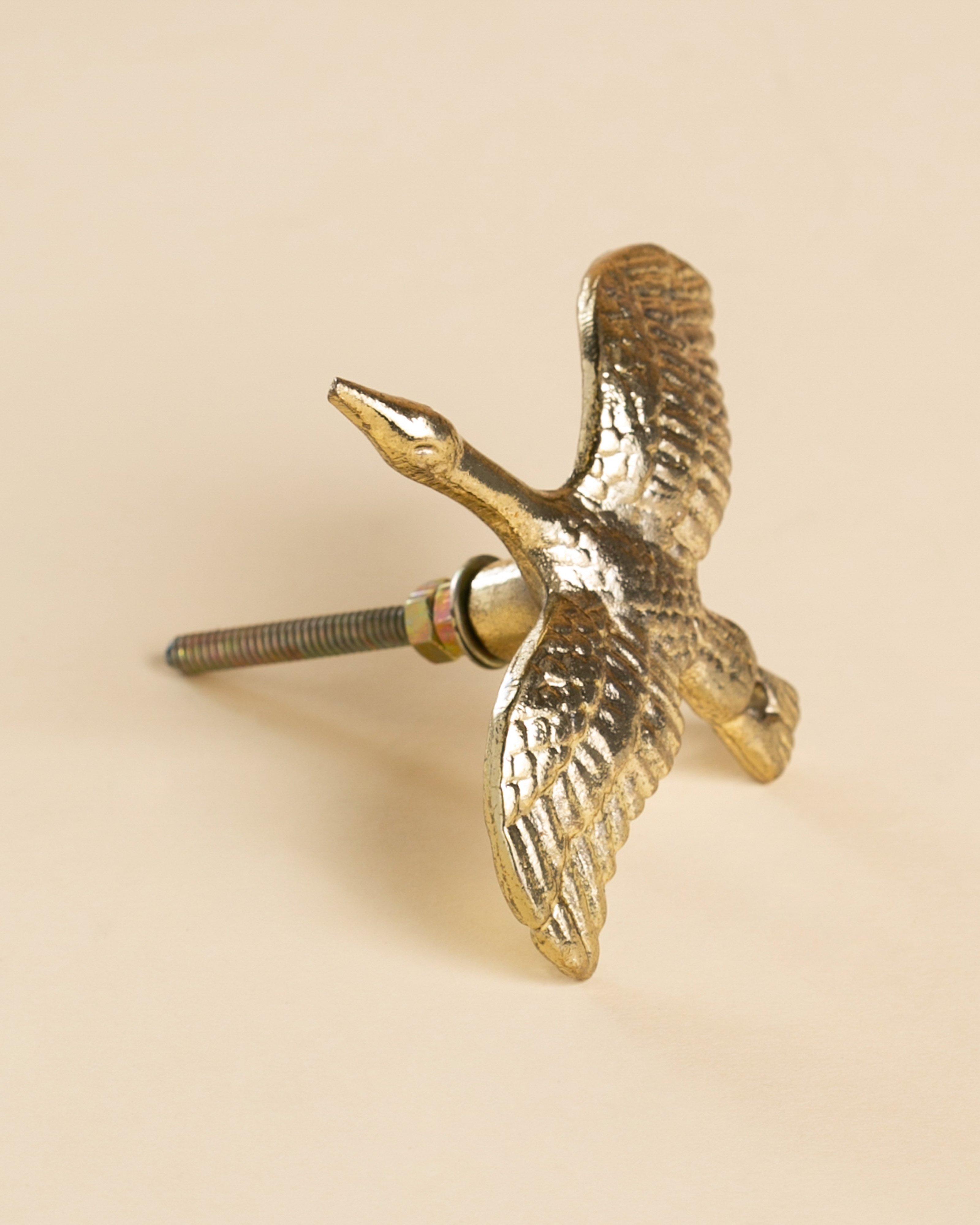 Soaring Bird Iron Knob -  Gold