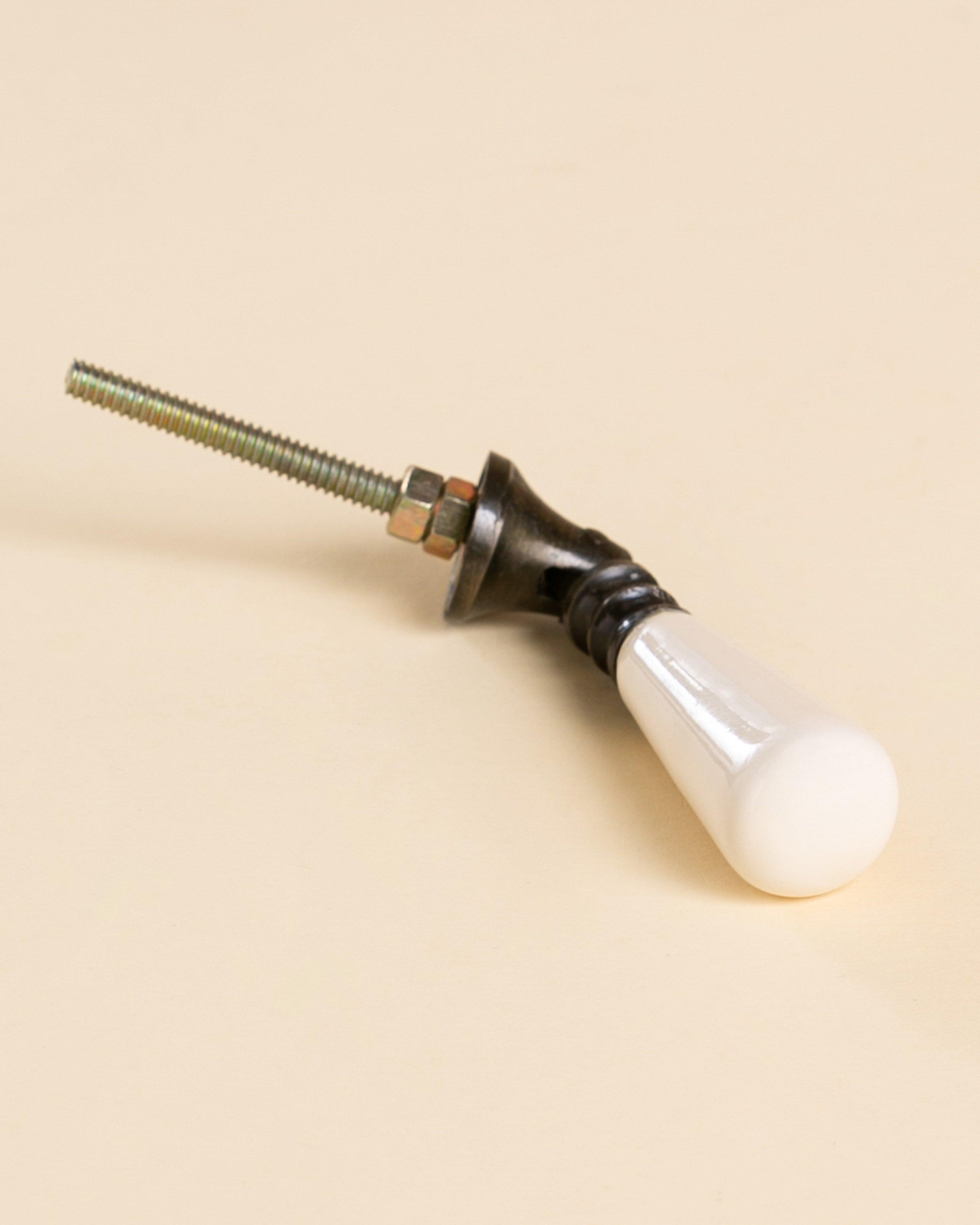 French Ceramic Pull Handle -  Gold