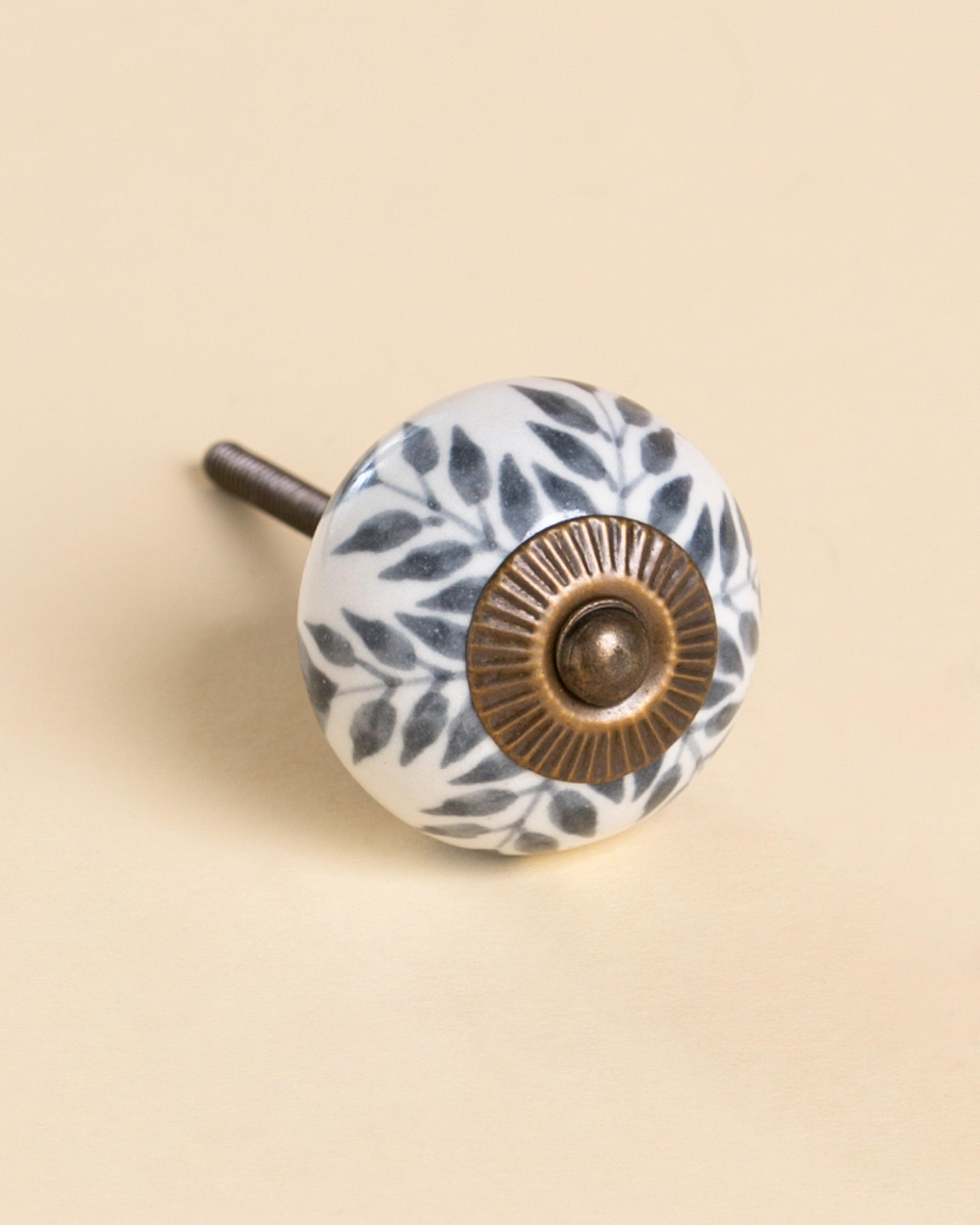 Sera Ceramic Knob -  Grey