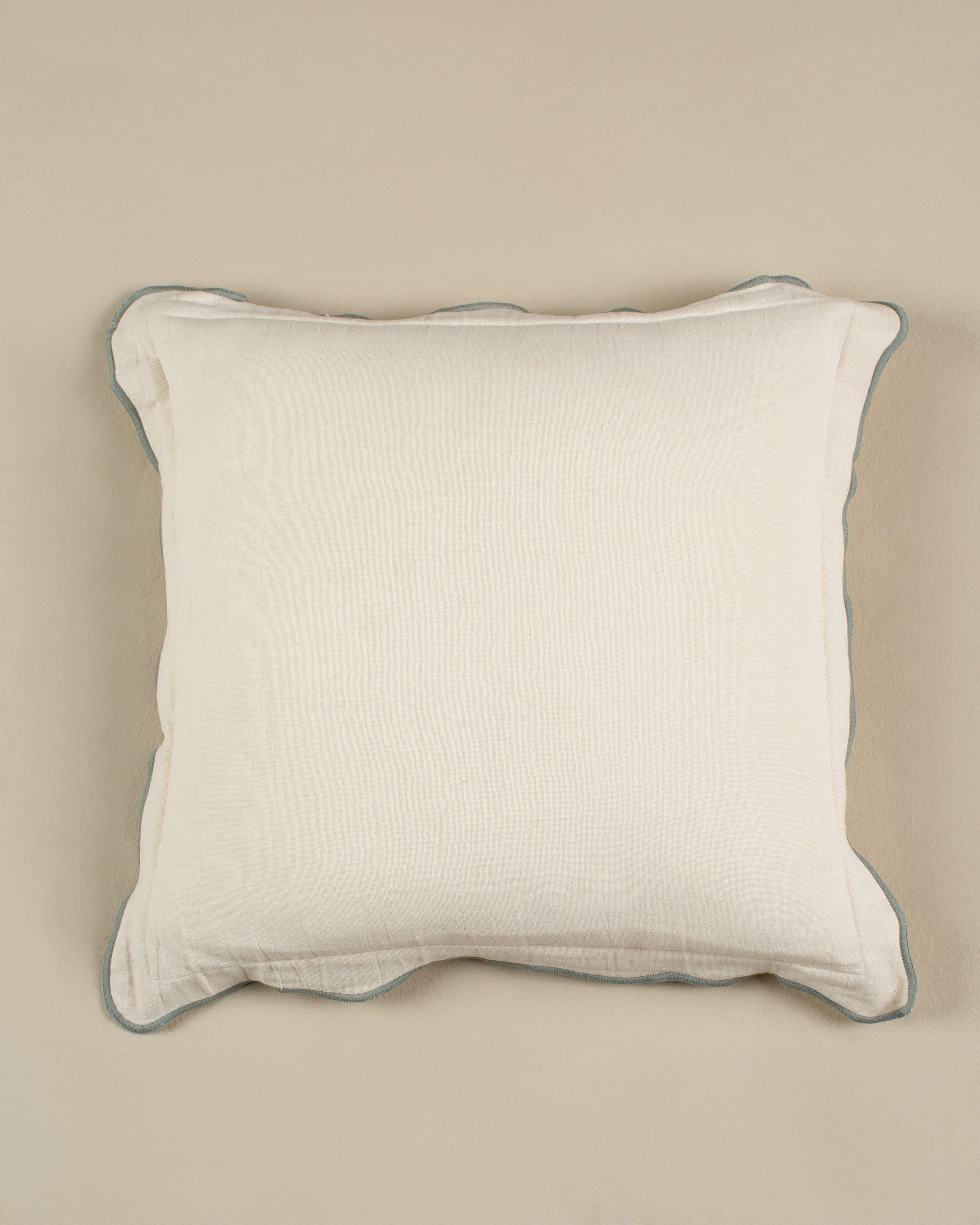 Flatnella Contrast Tipped cushion 50 x 50 -  Stone