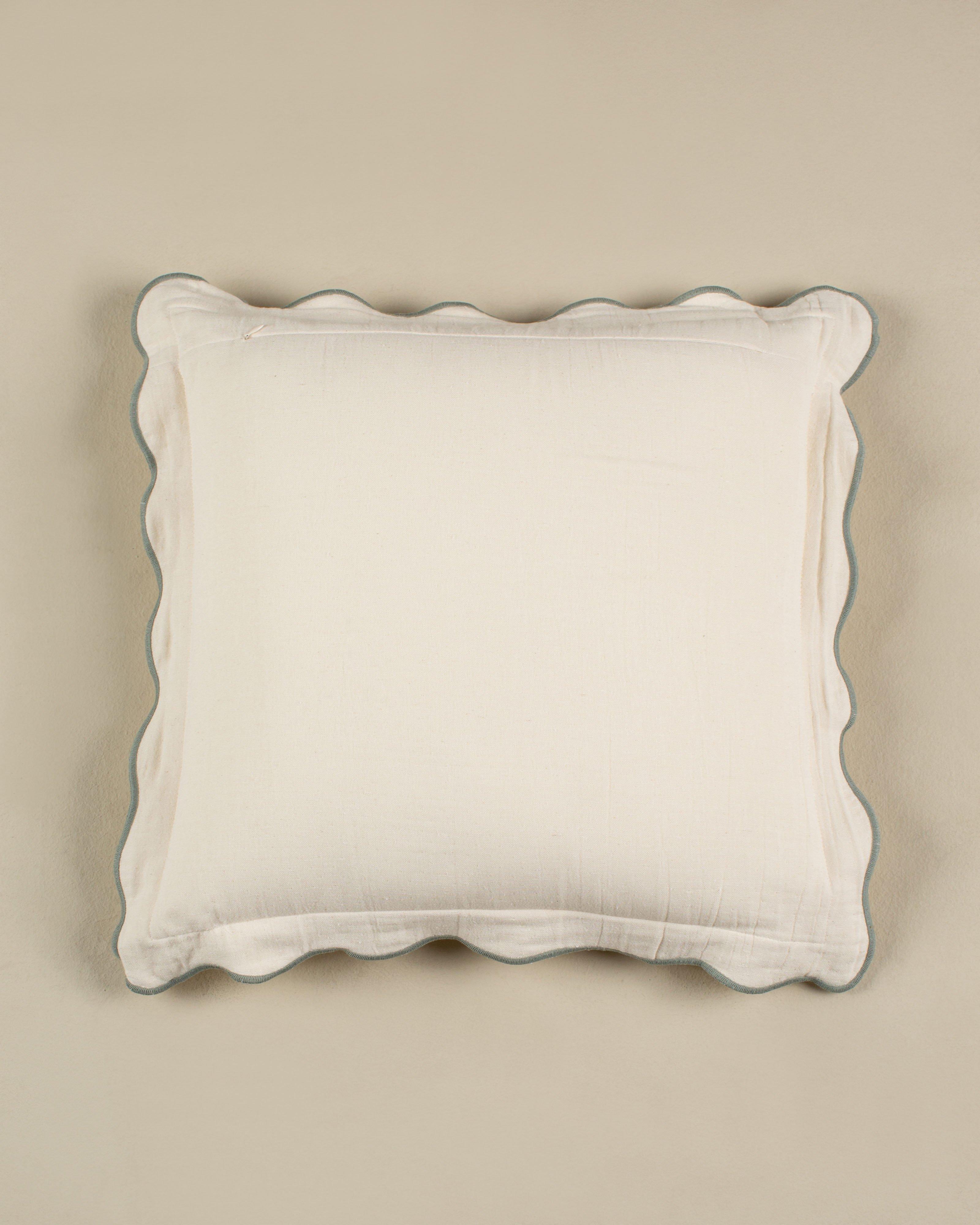 Flatnella Contrast Tipped cushion 50 x 50 -  Stone