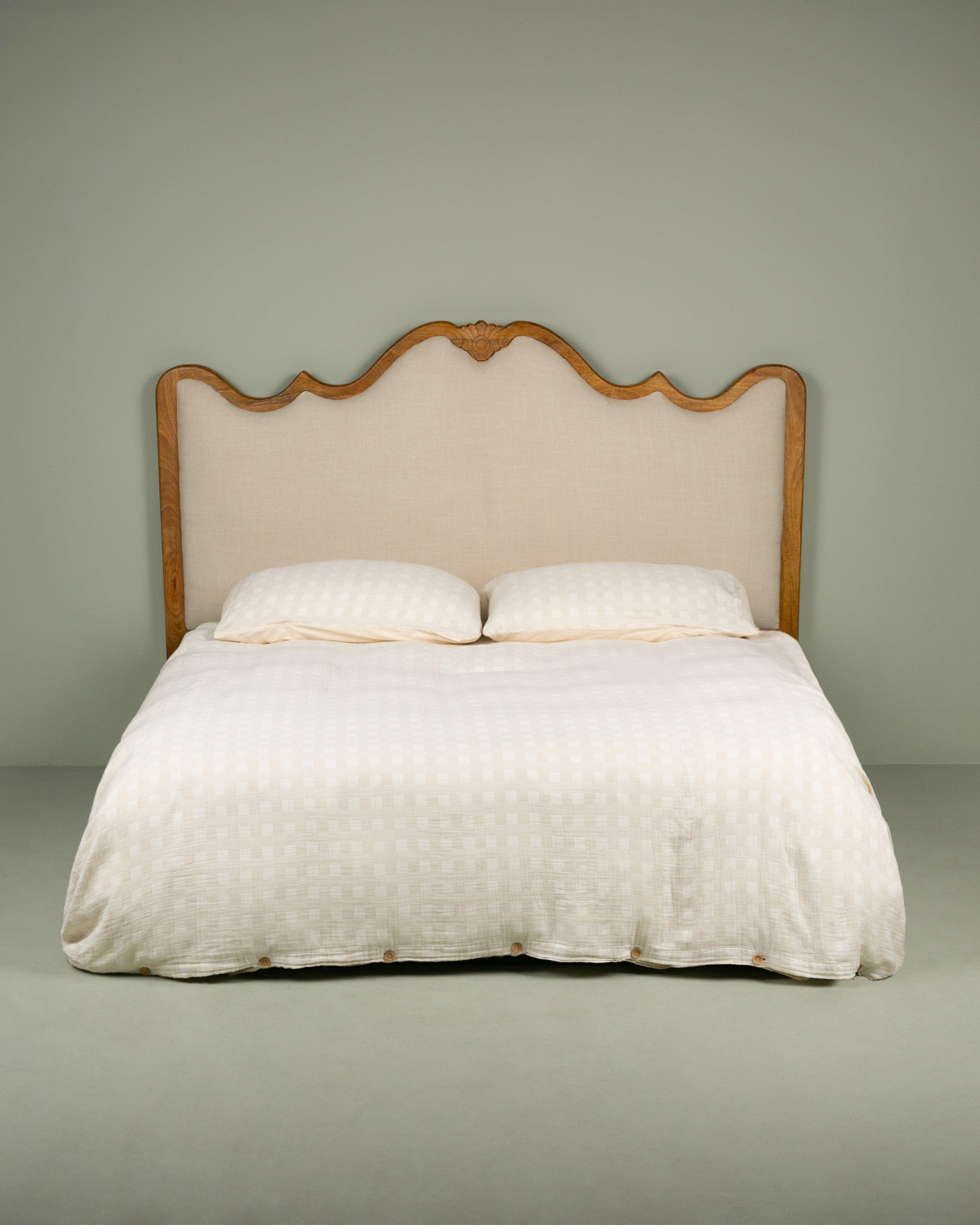 Clarry Washed King Duvet -  Stone