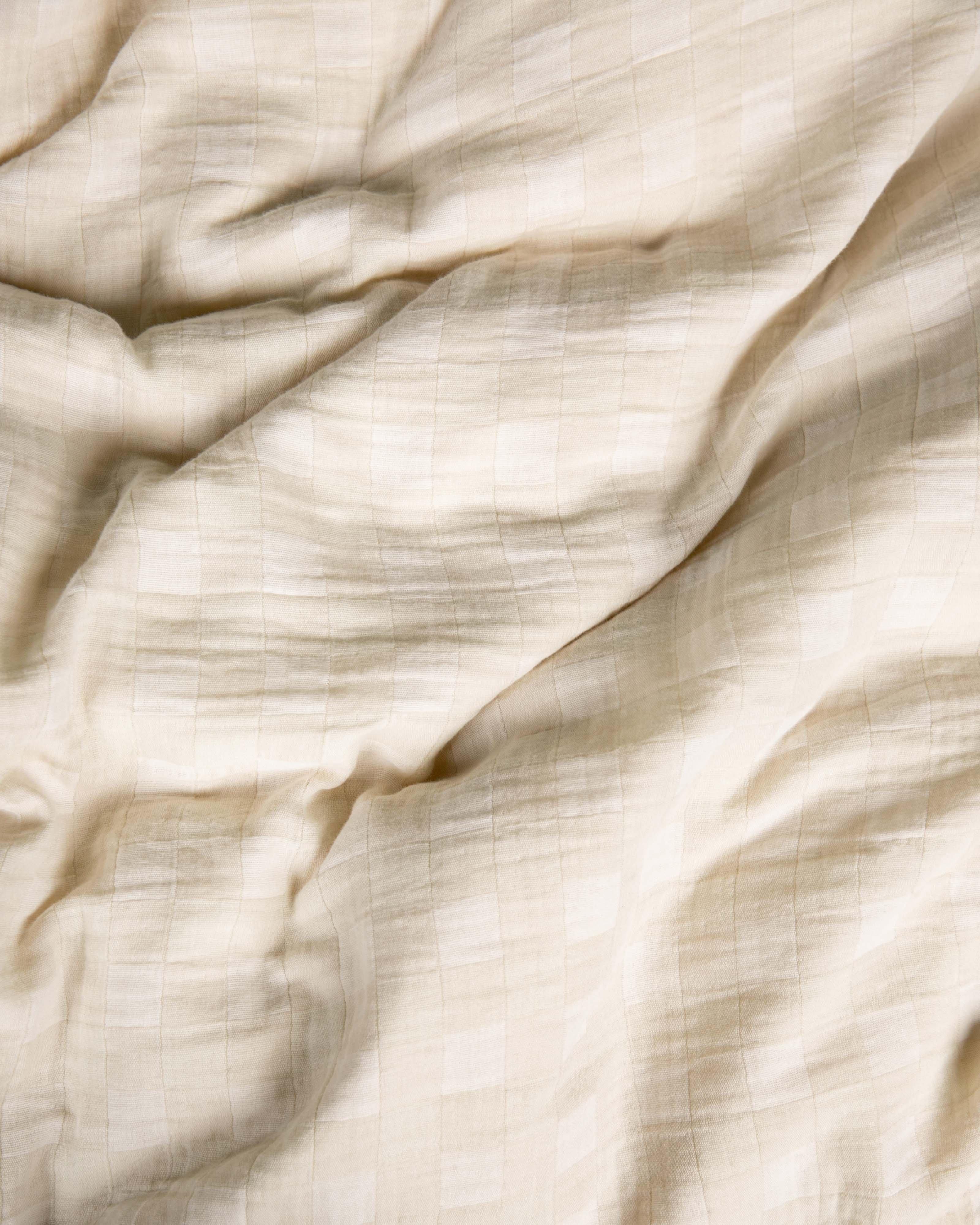 Clarry Washed King Duvet -  Stone