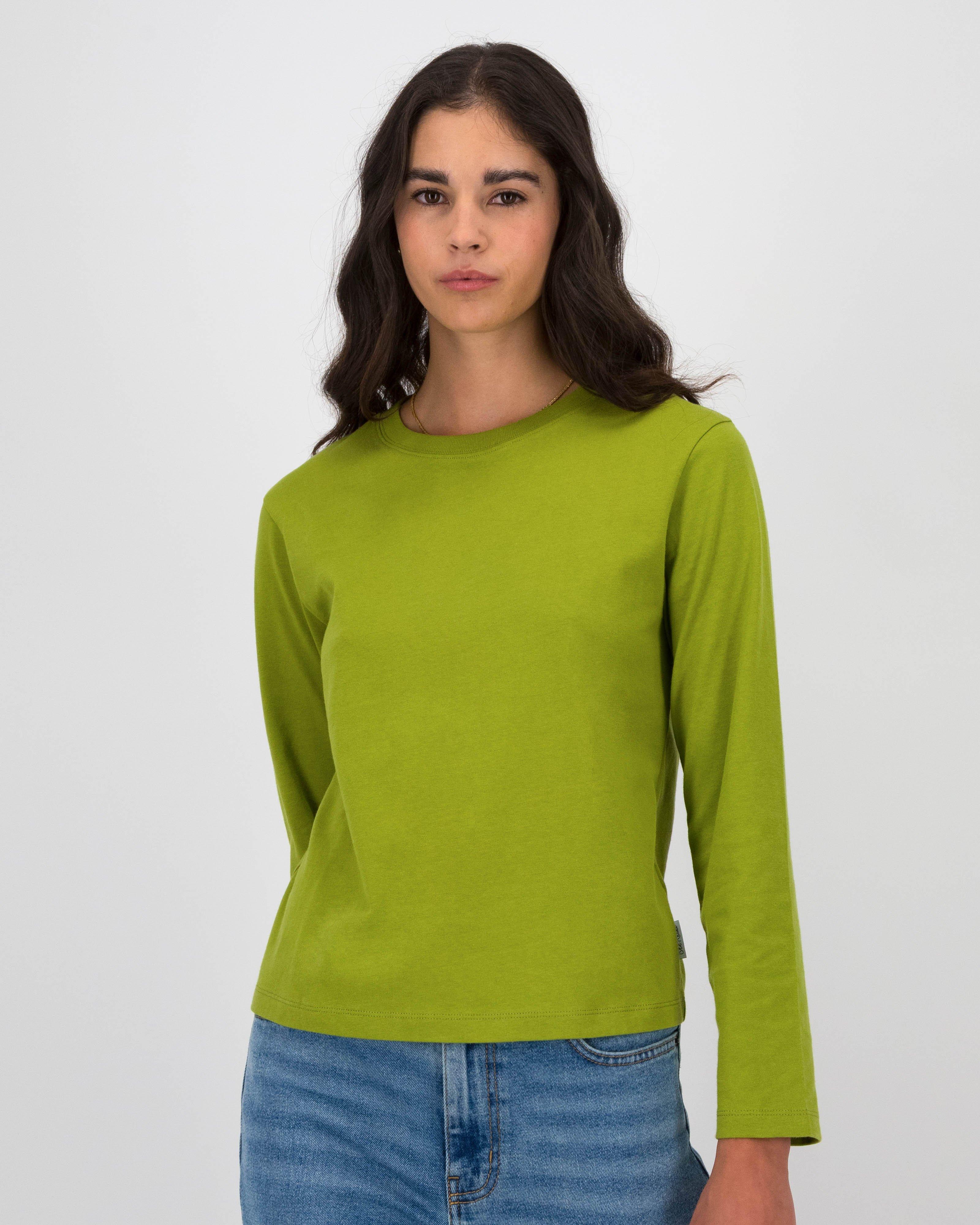 Old Khaki Women’s Zandi Long Sleeve Tee -  Chartreuse