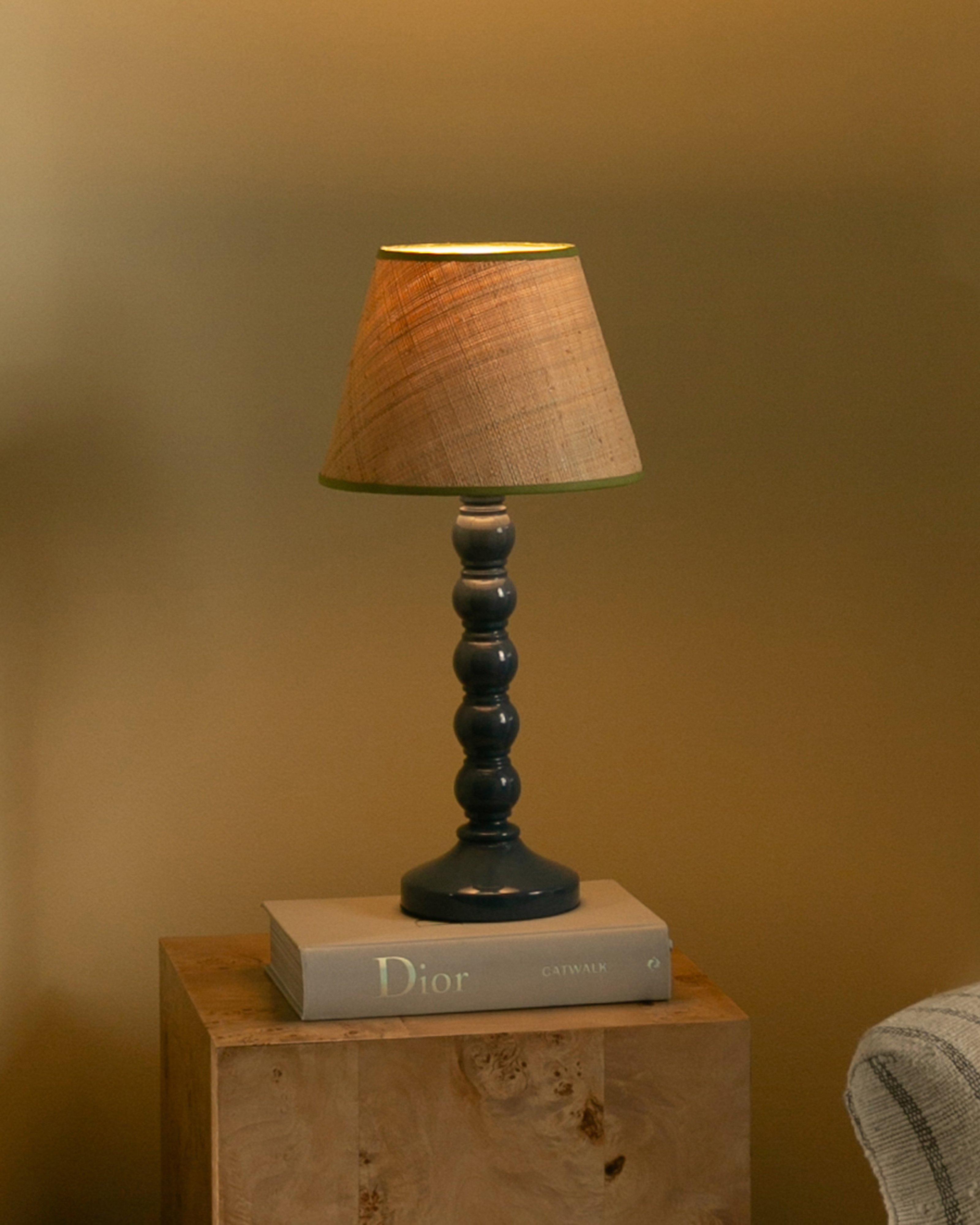 The Little Haus Small Bobbin Lamp -  Navy