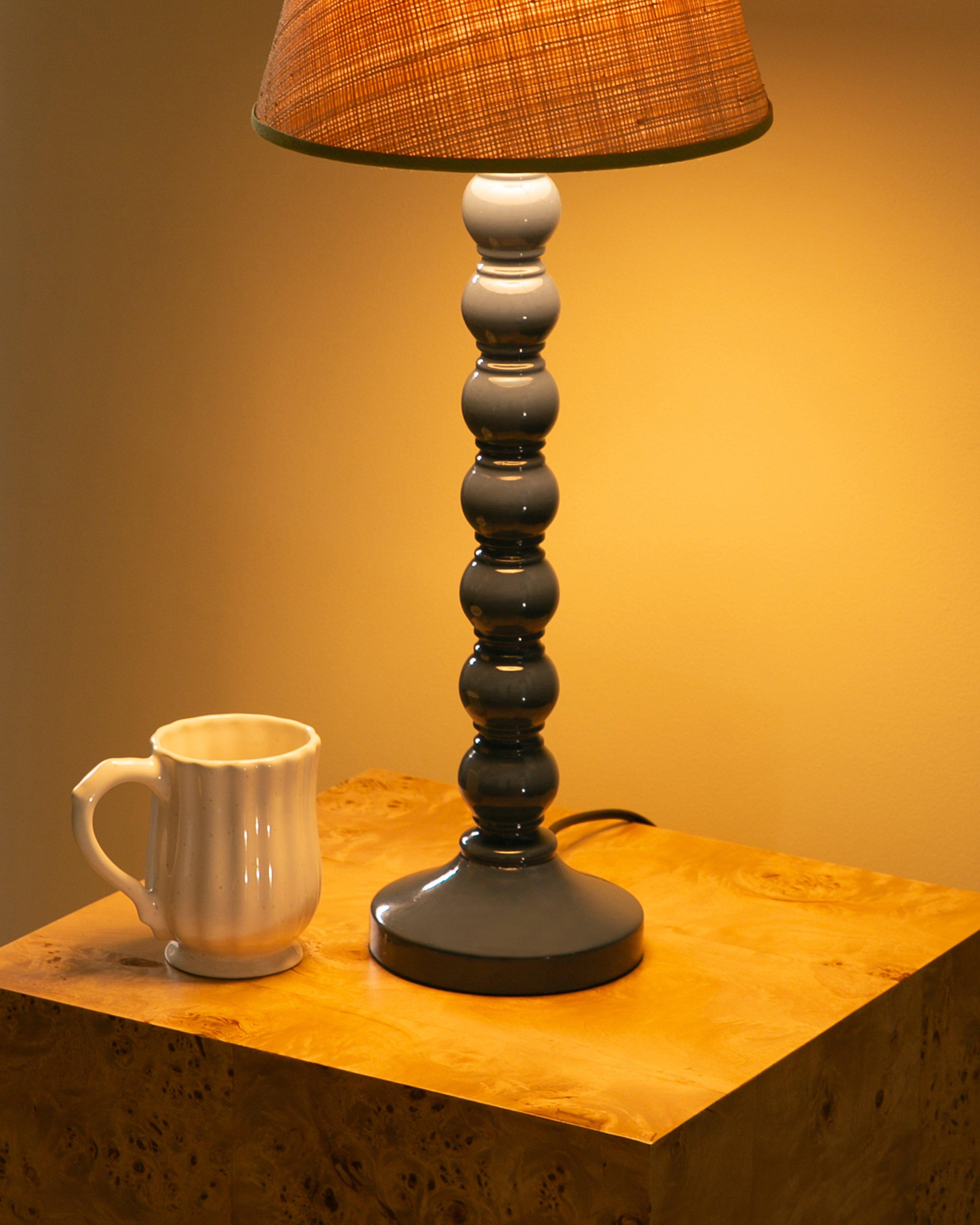 The Little Haus Large Bobbin Lamp -  Navy