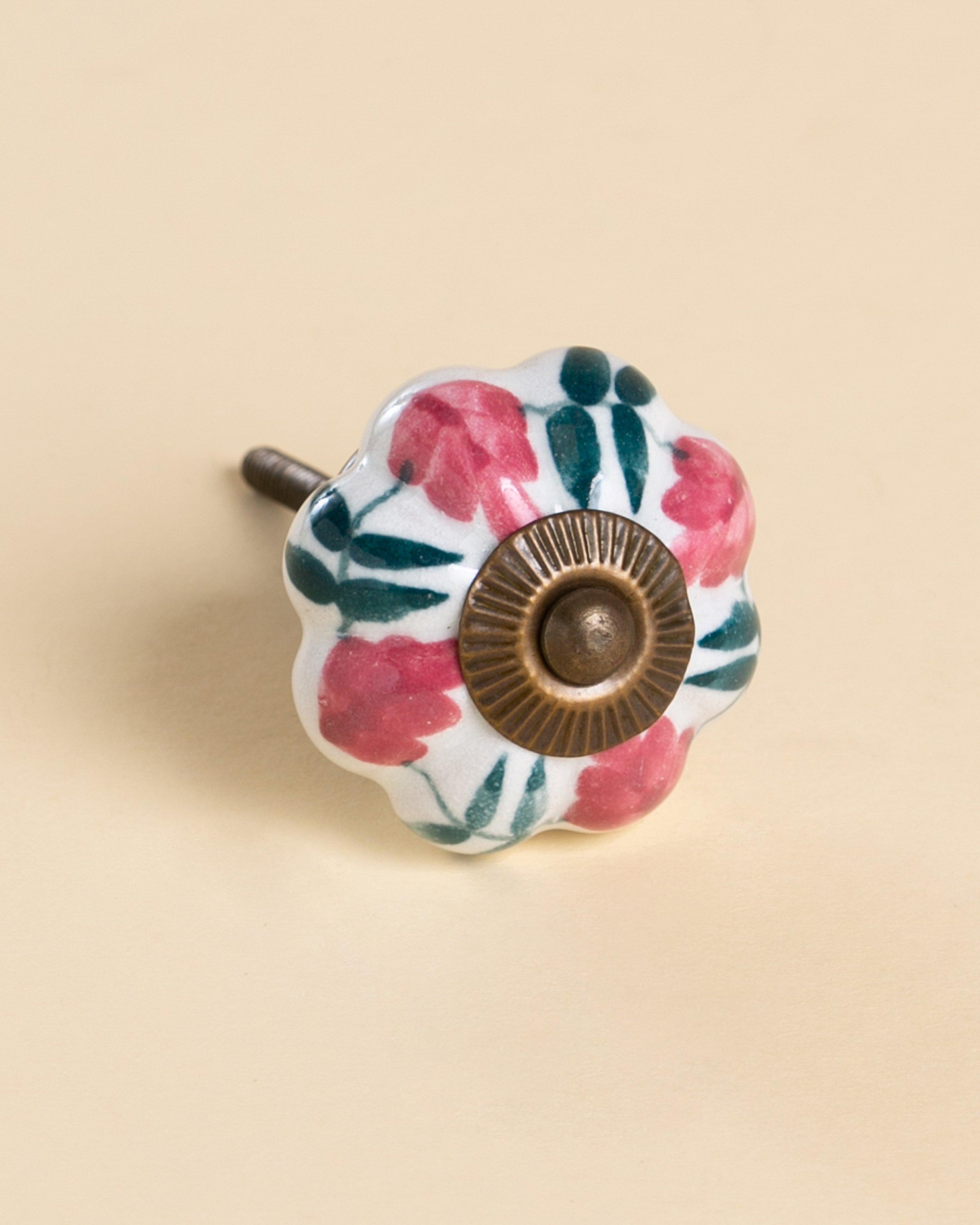 Belle Ceramic Knob -  Pink
