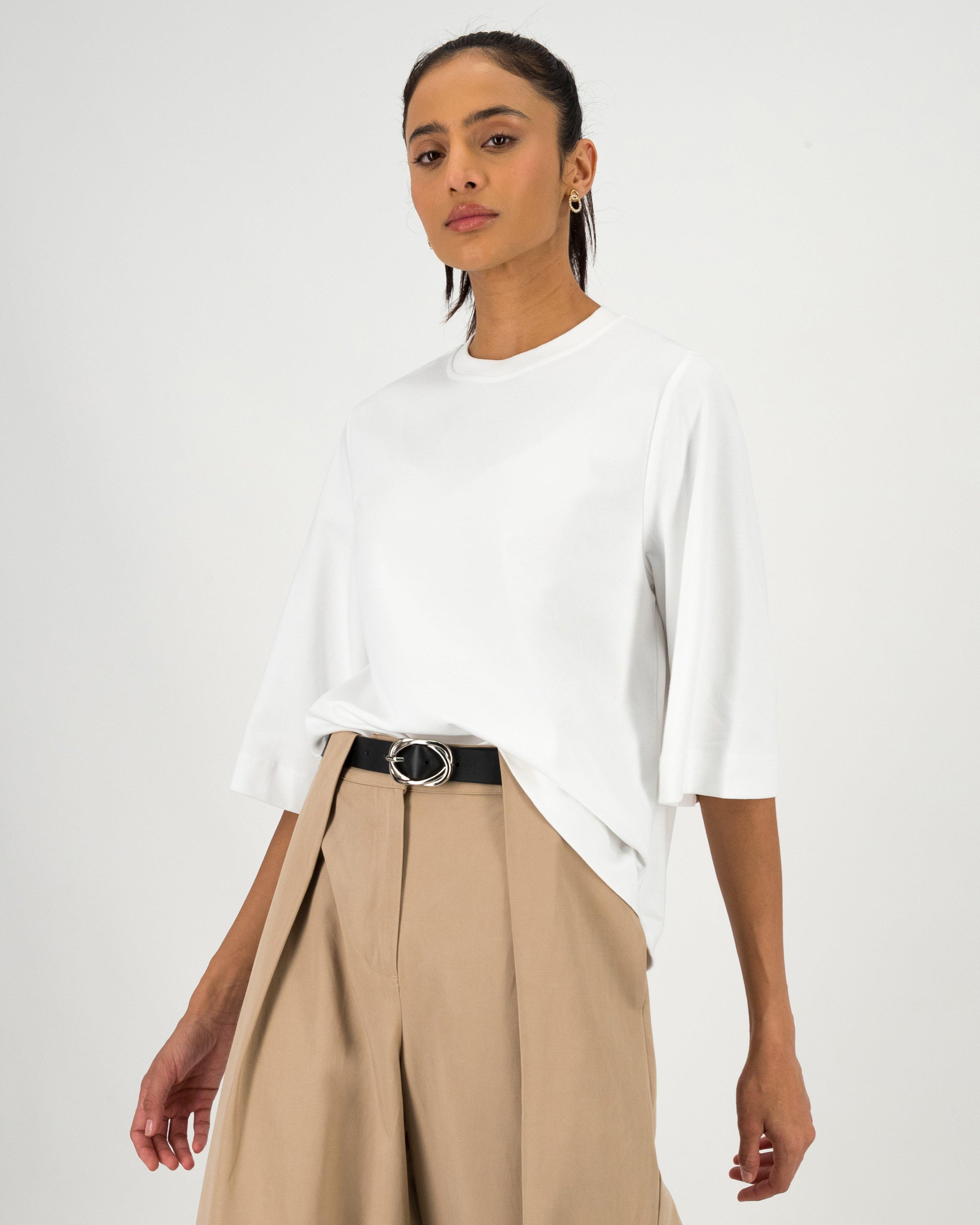 Zora Oversized Tee -  White