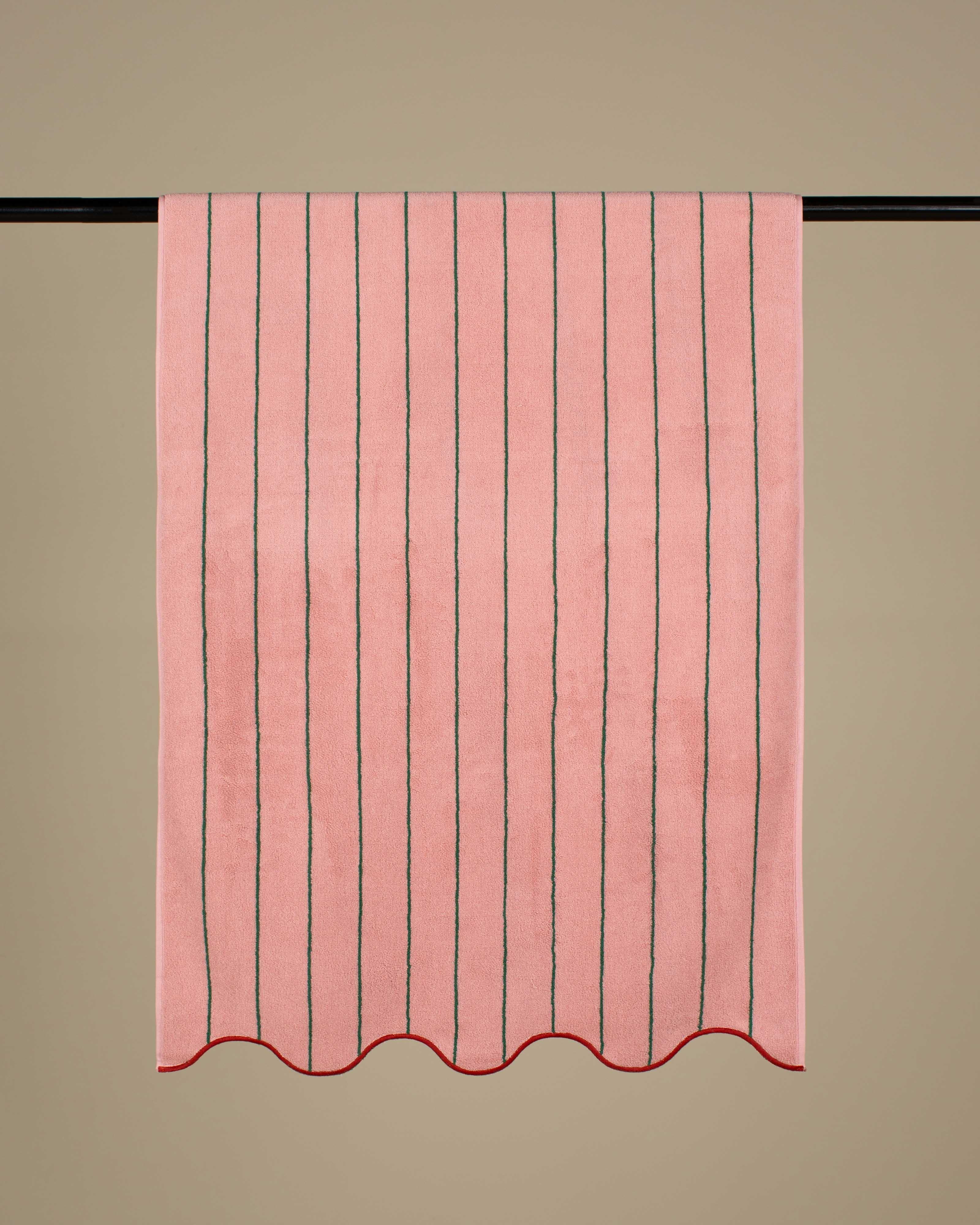 Jade Scalloped Bath Towel -  Assorted