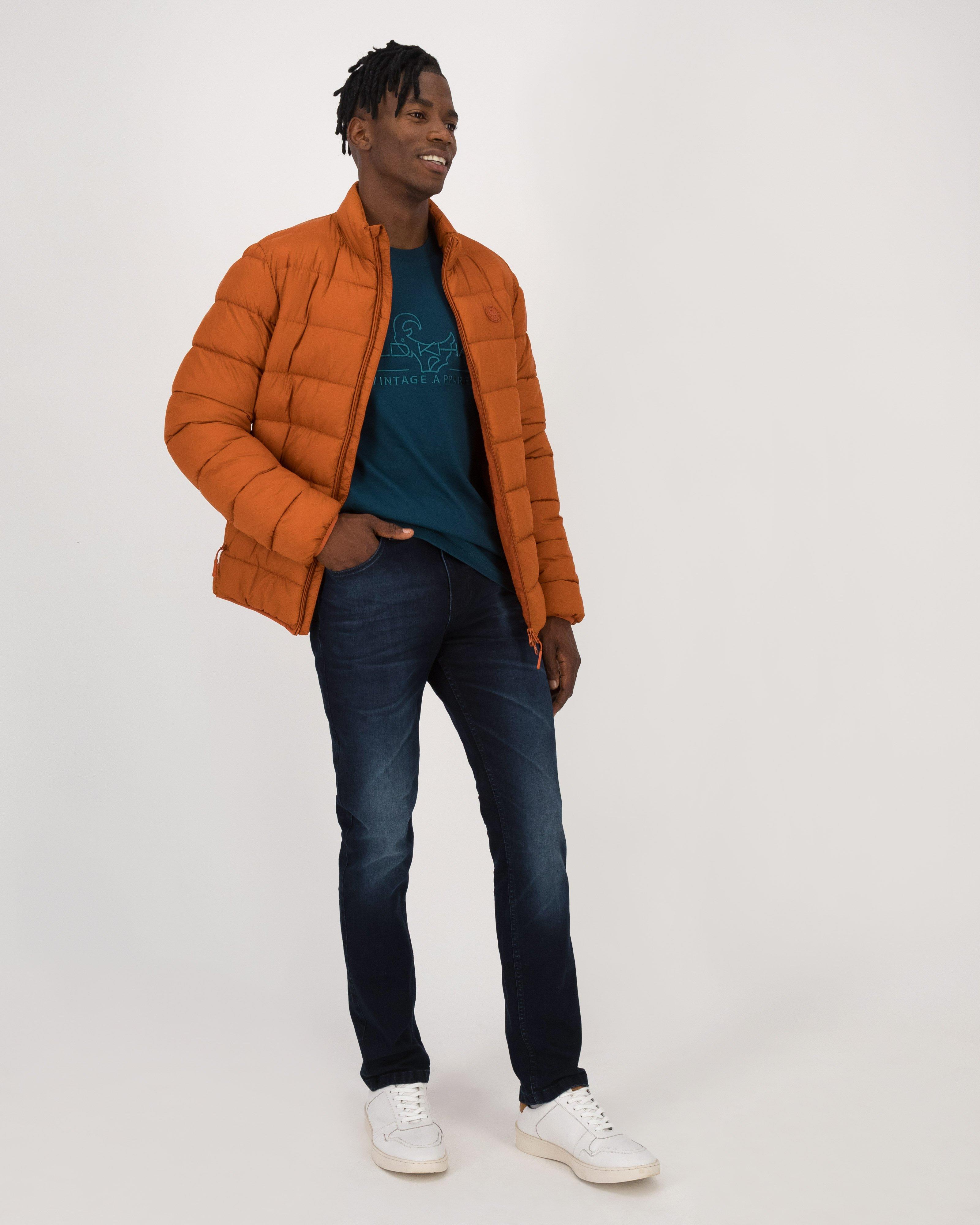 Old Khaki Men’s Parker Puffer Jacket -  Orange