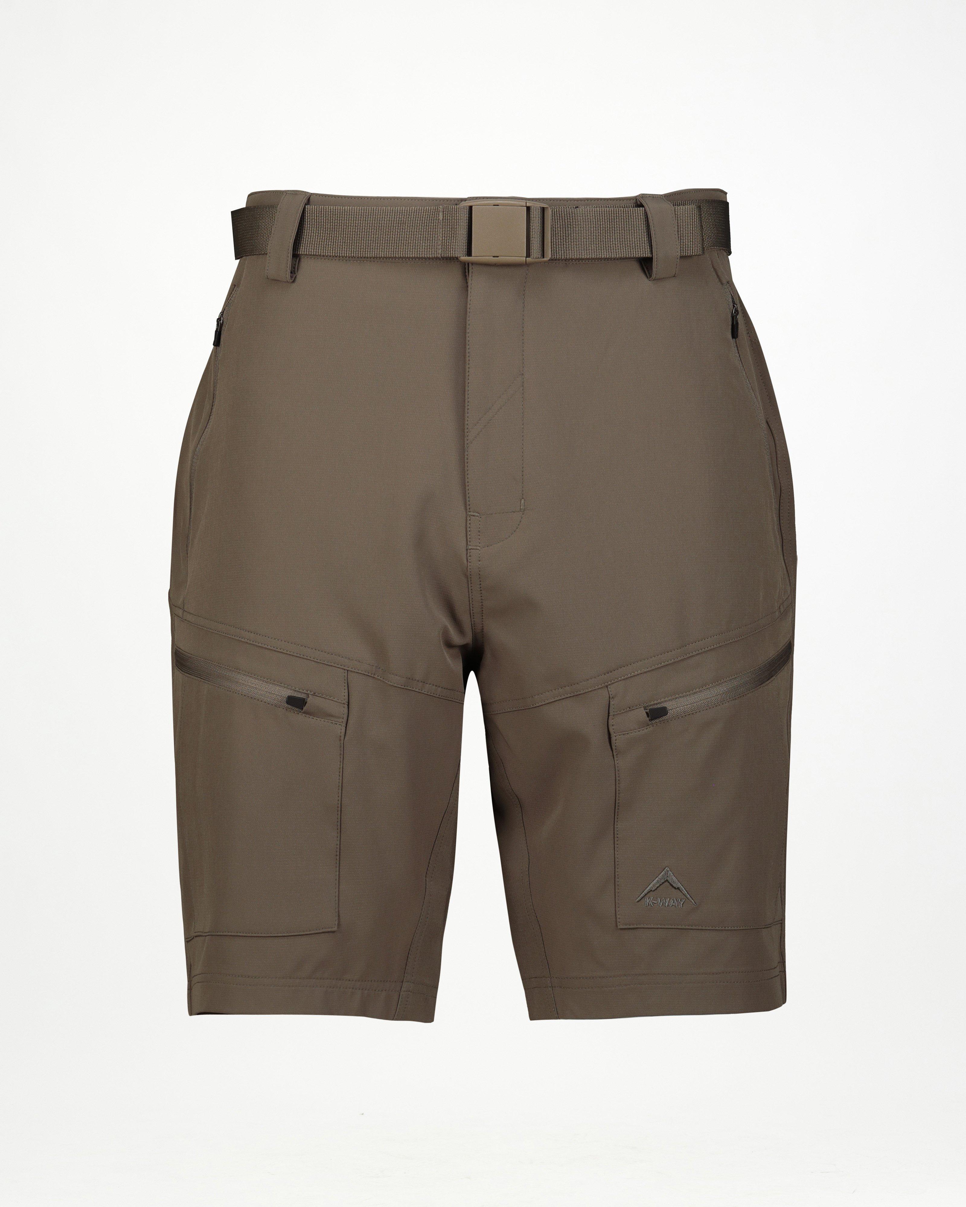 K-Way Men’s Utility Shorts -  Brown