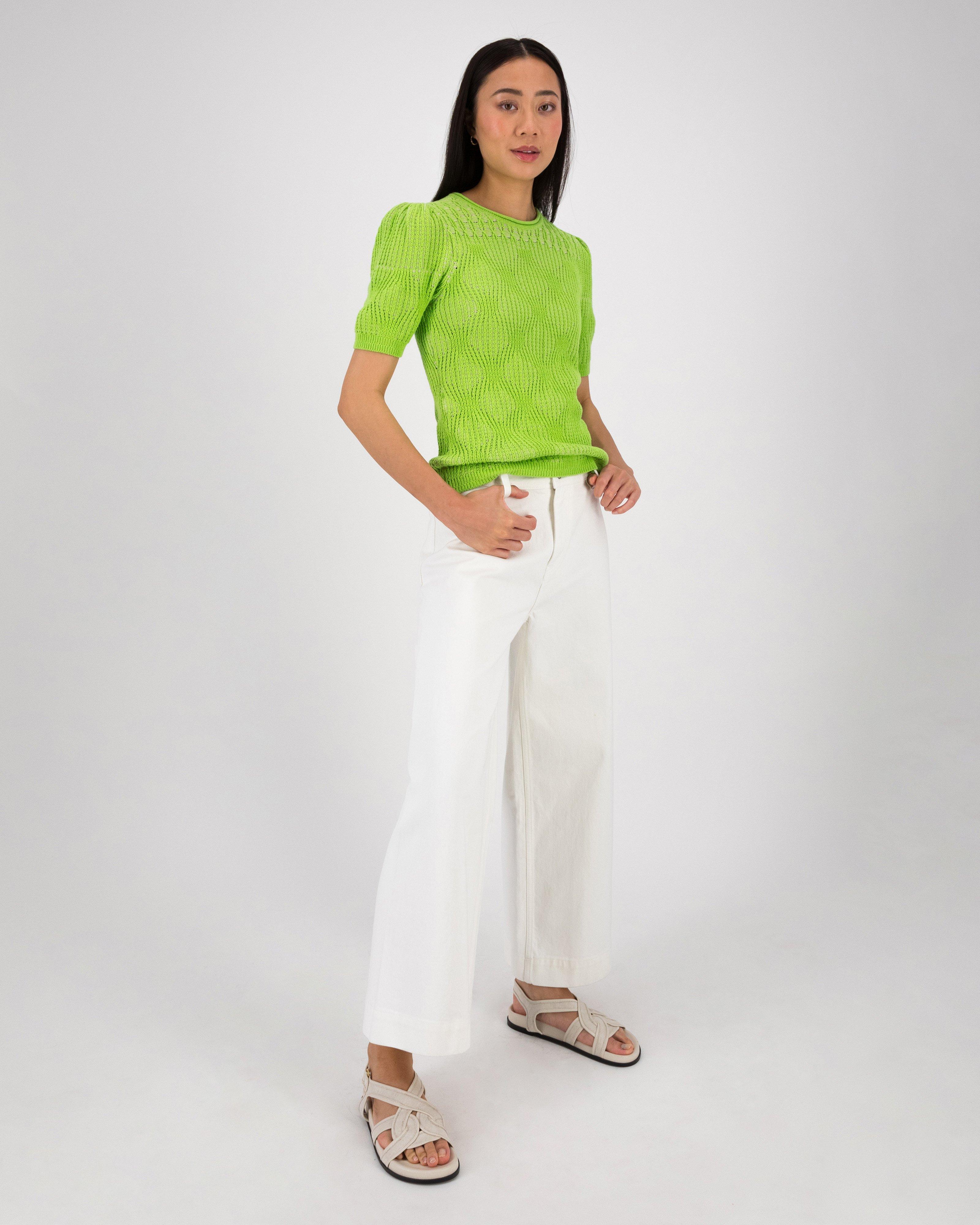 Emily Shortsleeve Knitwear Popover - Poetry Clothing Store