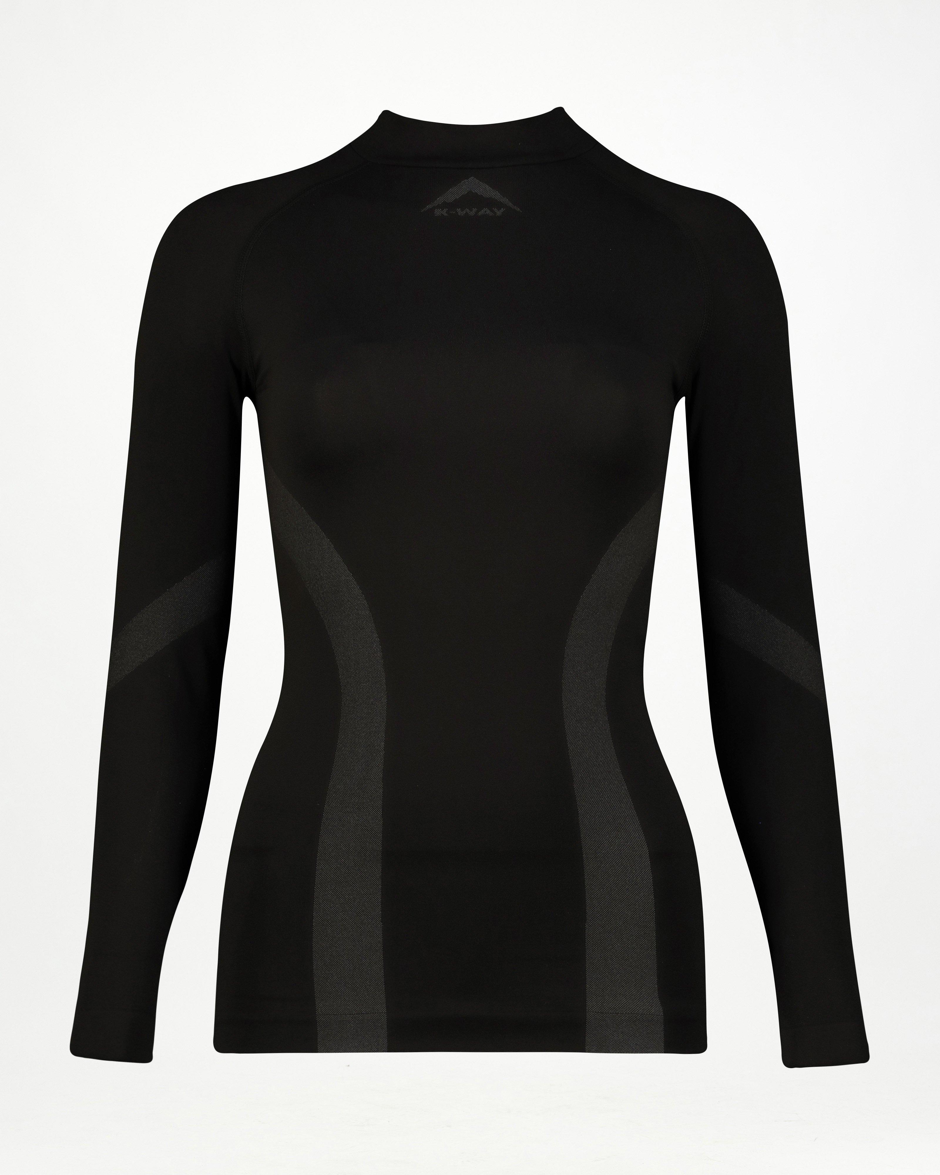 K-Way Women's Bamboo Thermaskins Spencer Top -  Black