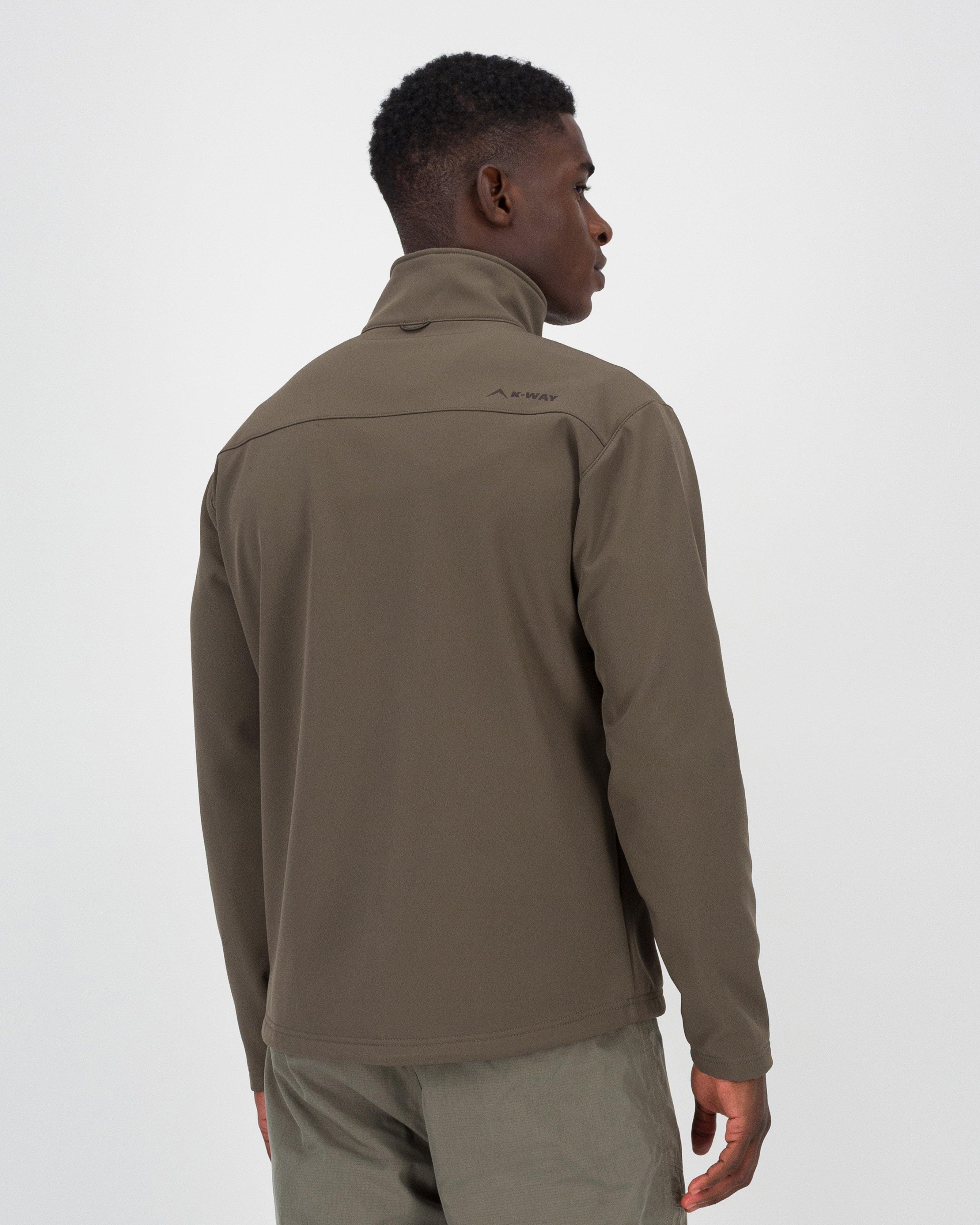 K-Way Men’s Urban Trek Softshell Jacket -  Brown