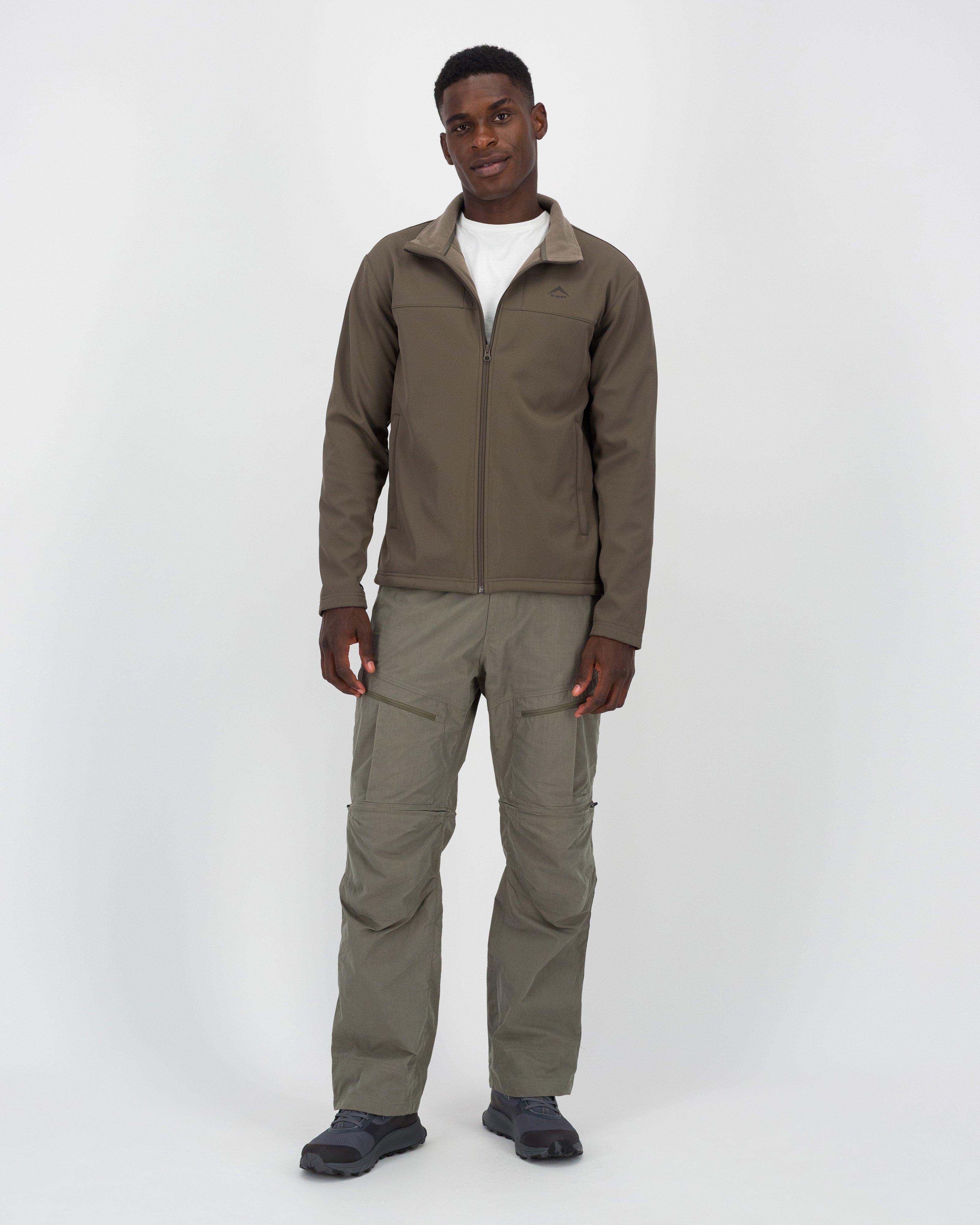 K-Way Men’s Urban Trek Softshell Jacket -  Brown