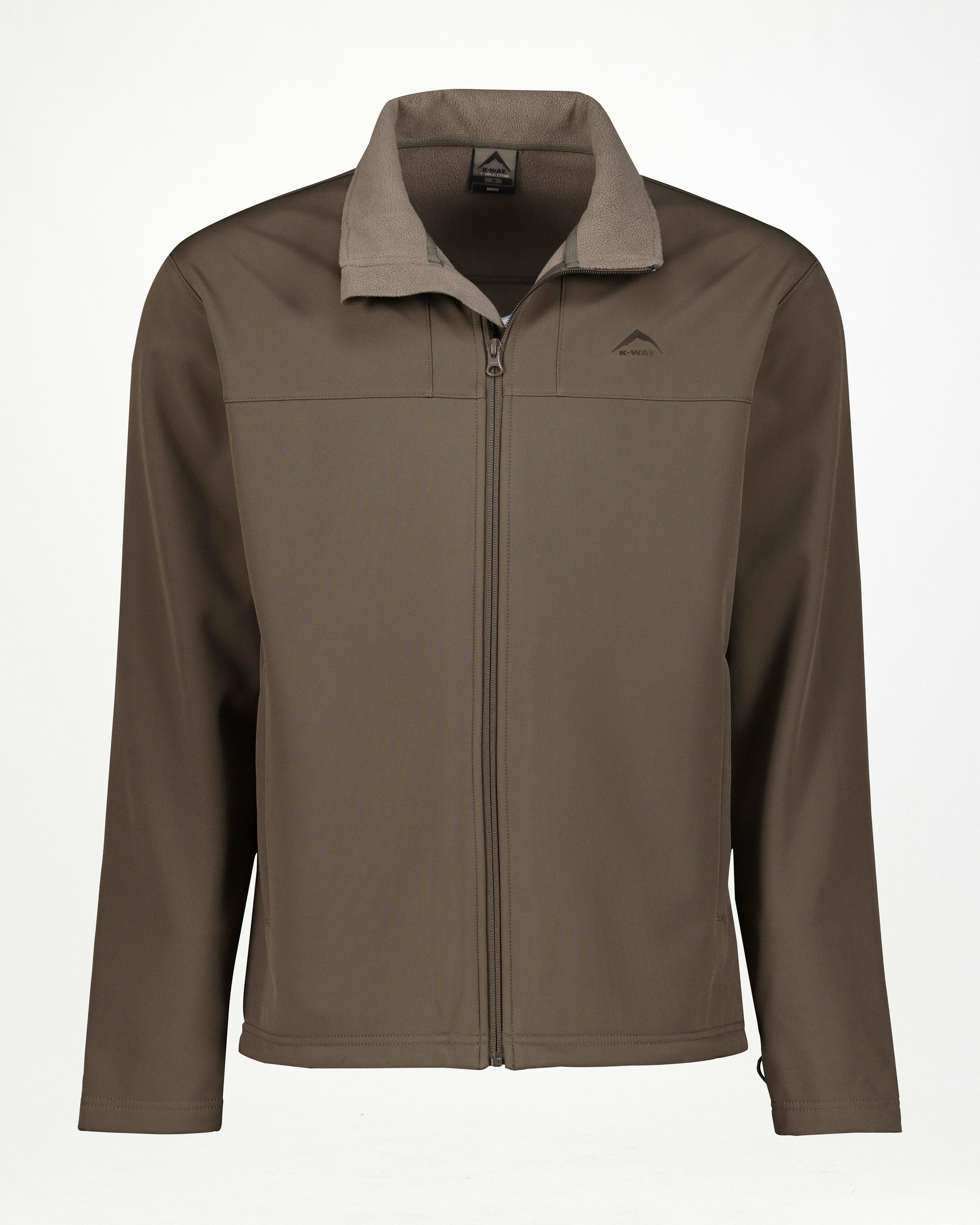 K-Way Men’s Urban Trek Softshell Jacket -  Brown