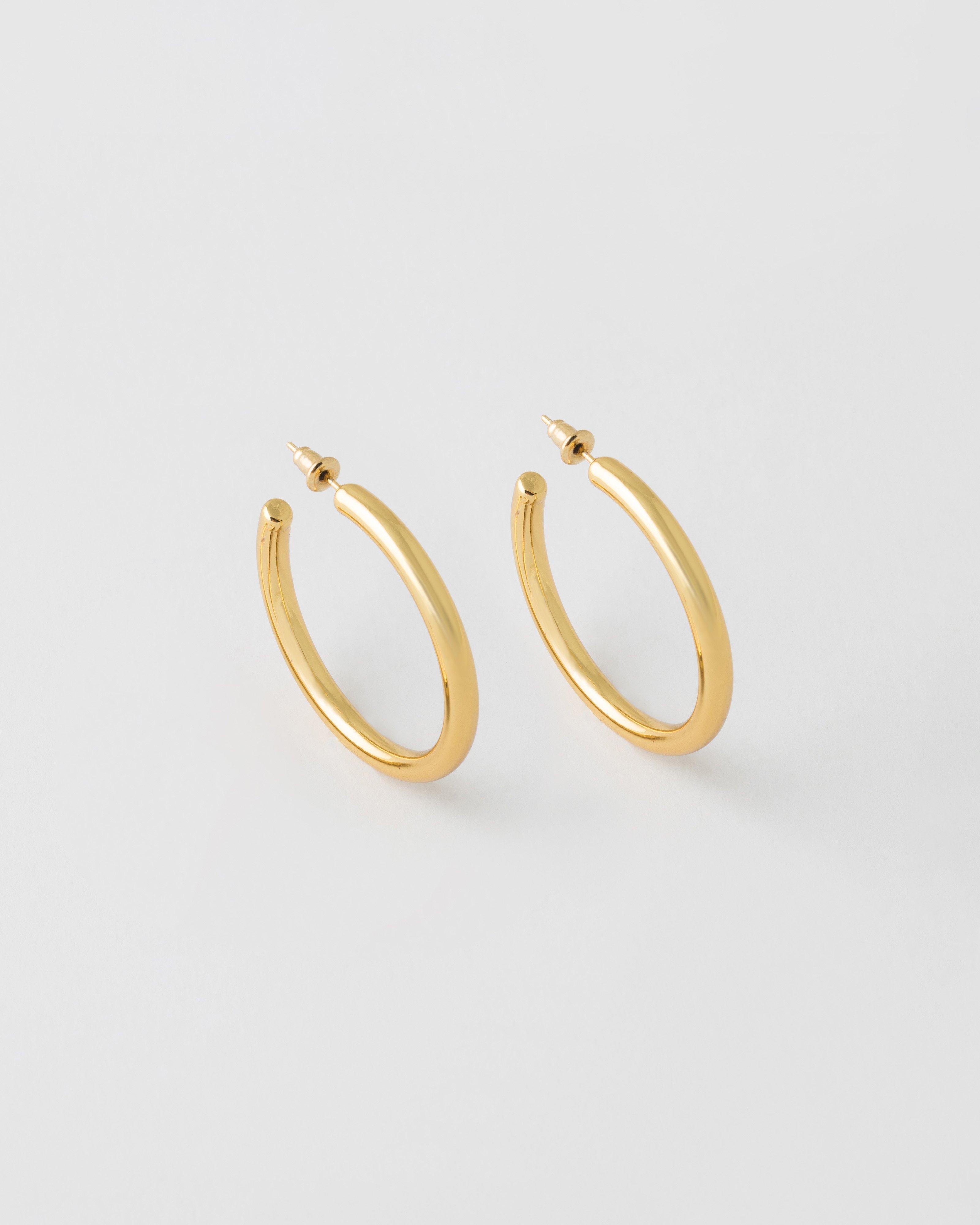 Large Poetic Gold Hoops deals