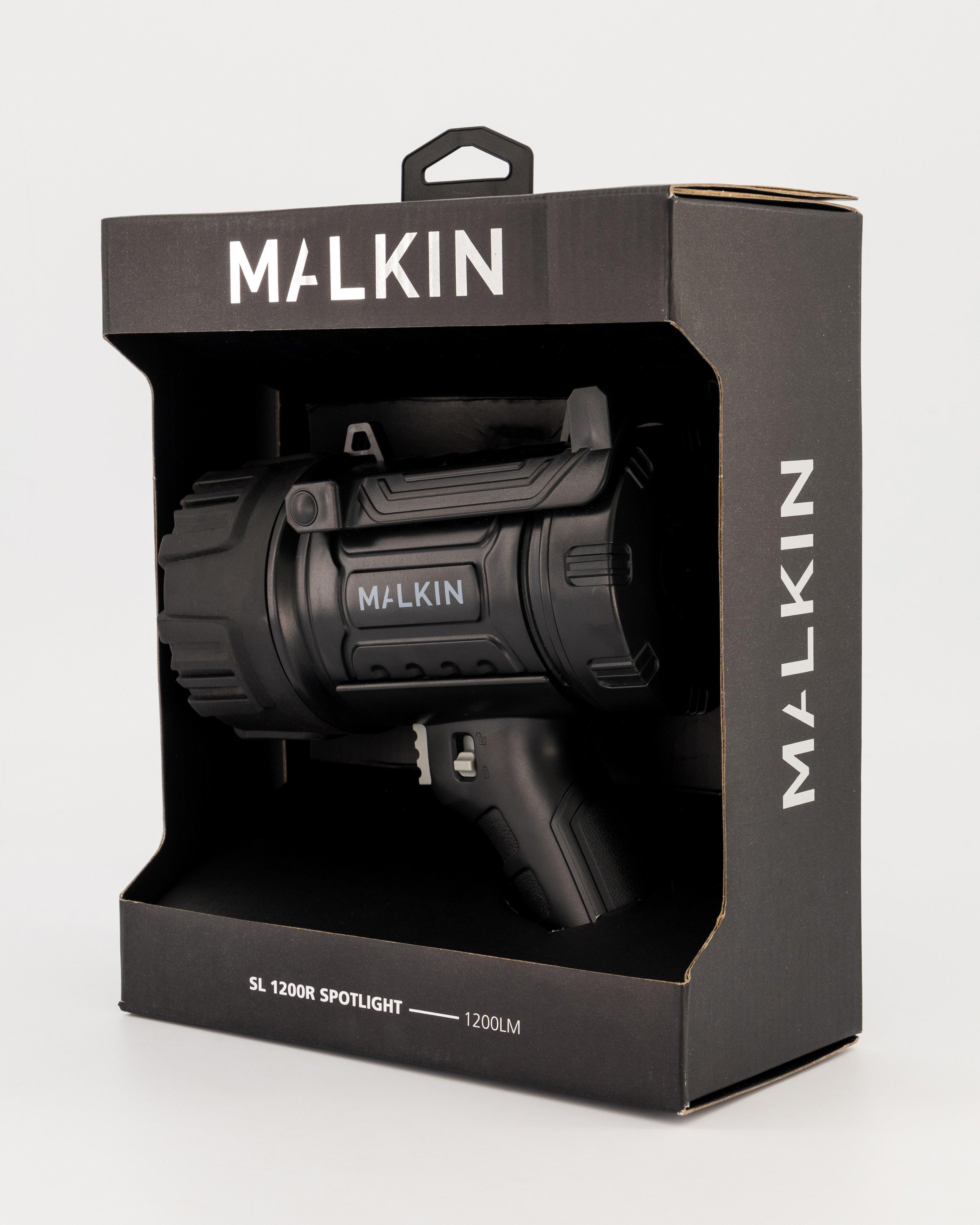 Malkin 1200 Lumen Rechargeable Spotlight  -  Black