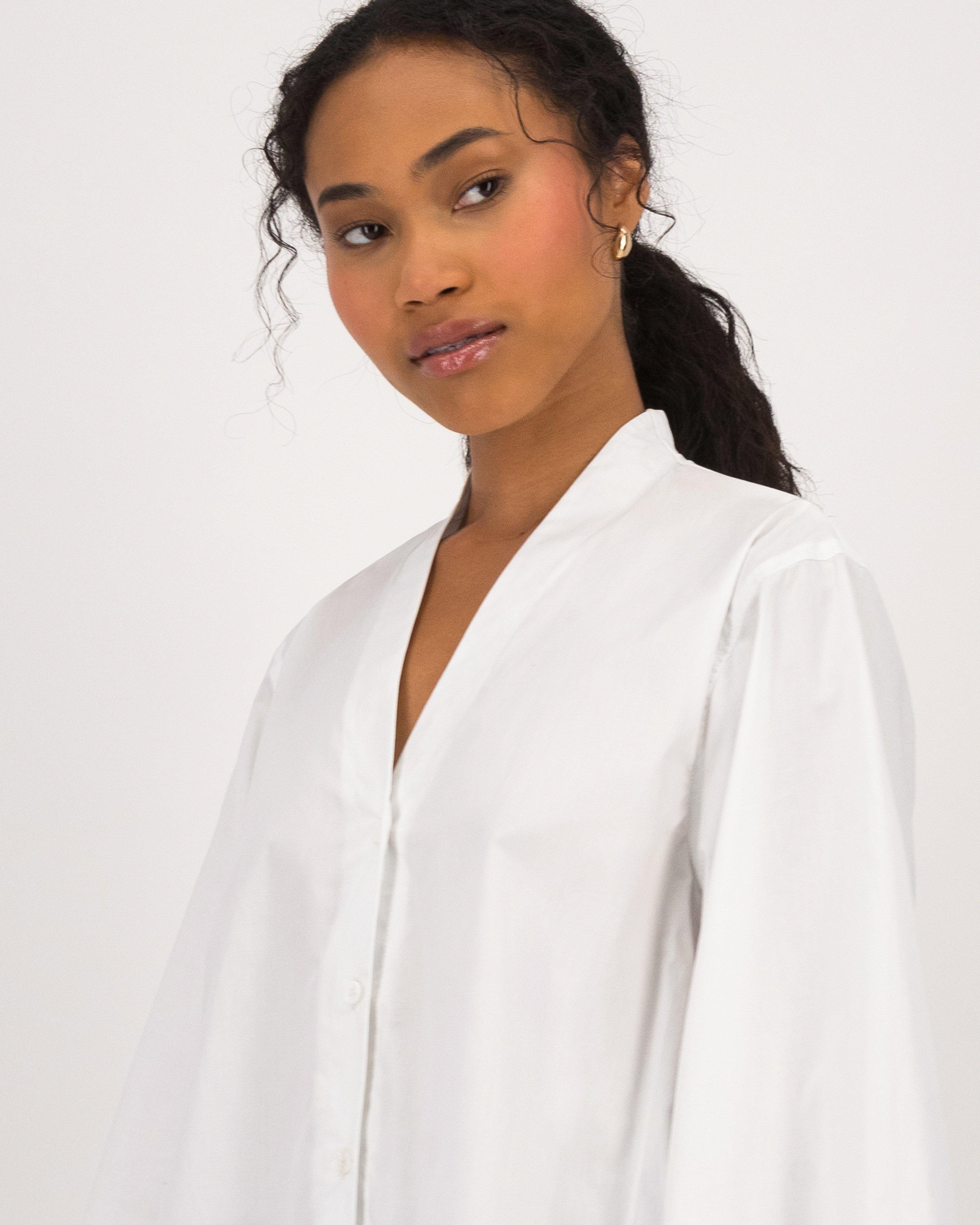 Markel Poplin Shirt -  White