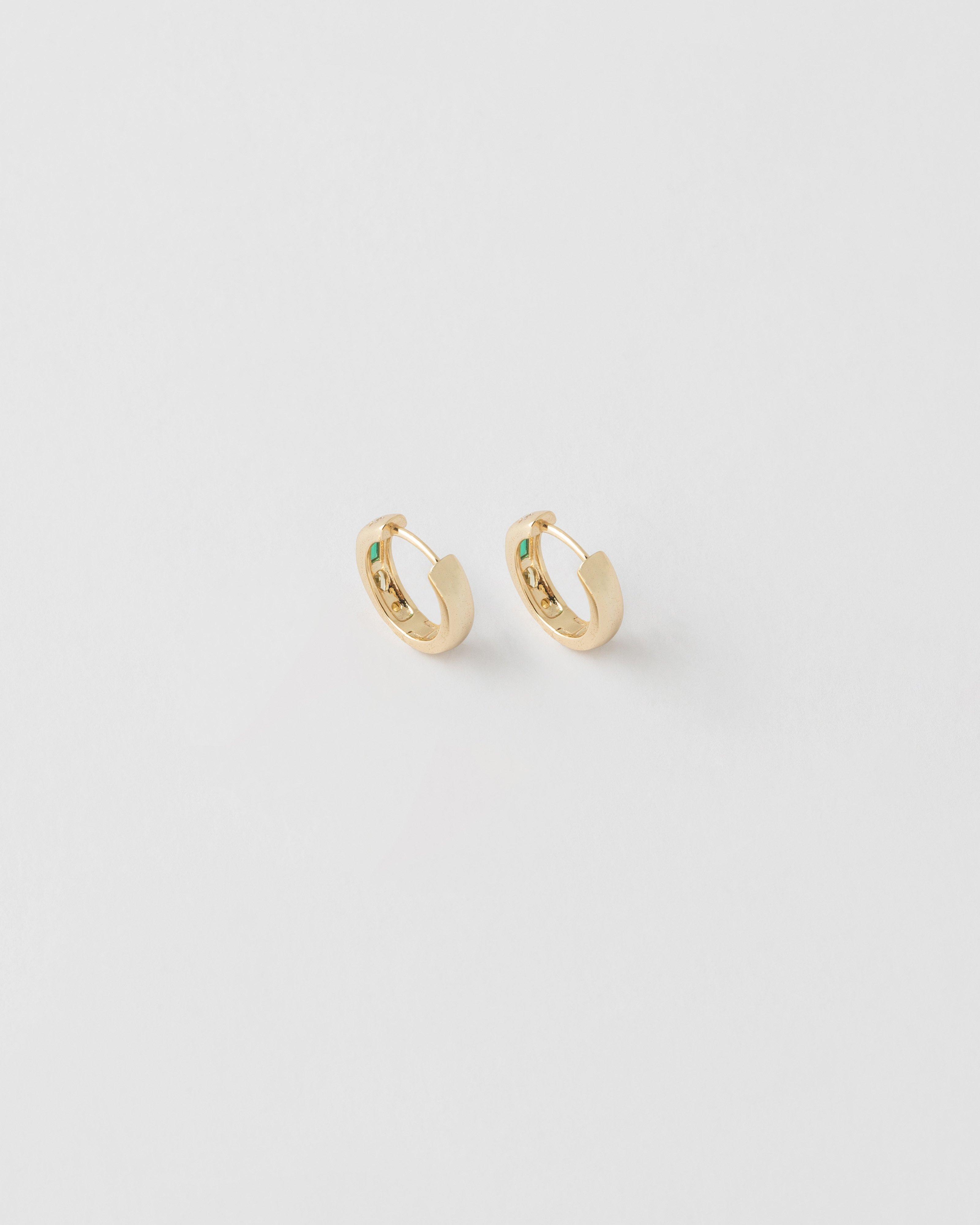 Sterling Silver Multi Stone Huggie Earrings -  Assorted