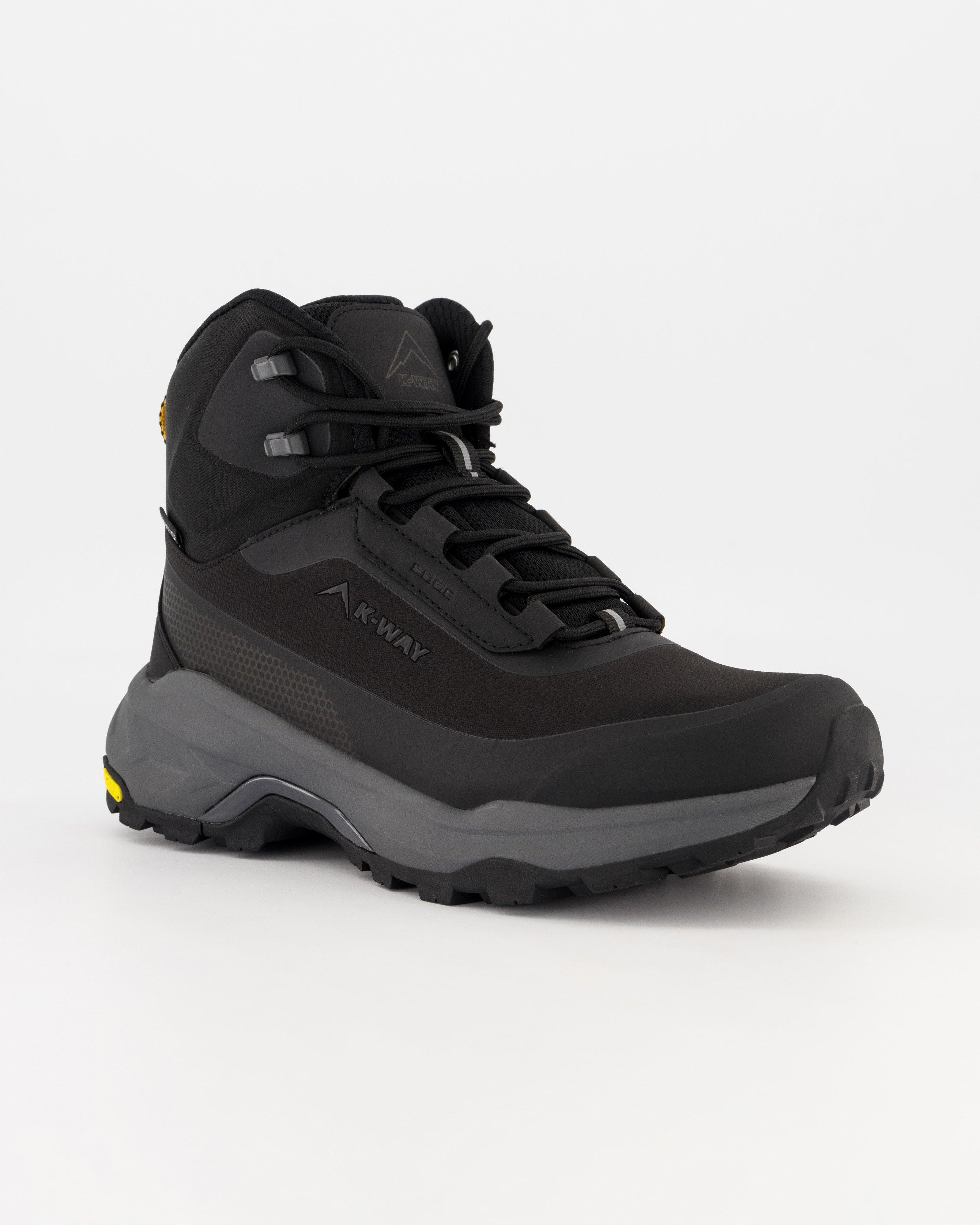 K-Way Men’s Edge 5 Mid Waterproof Hiking Boots -  Black