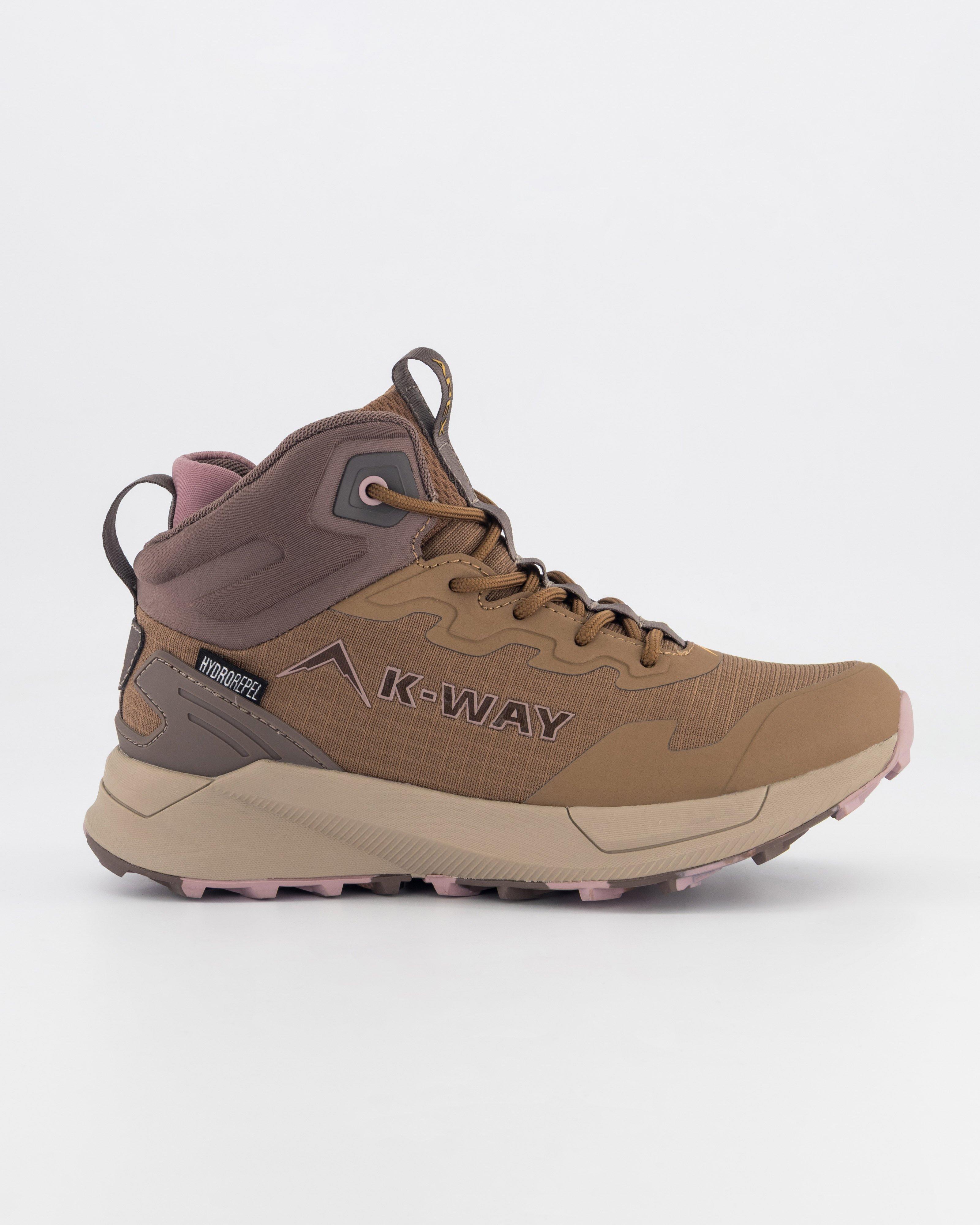 K-Way Women's Apex 2 Mid Hiking Boots  -  Taupe