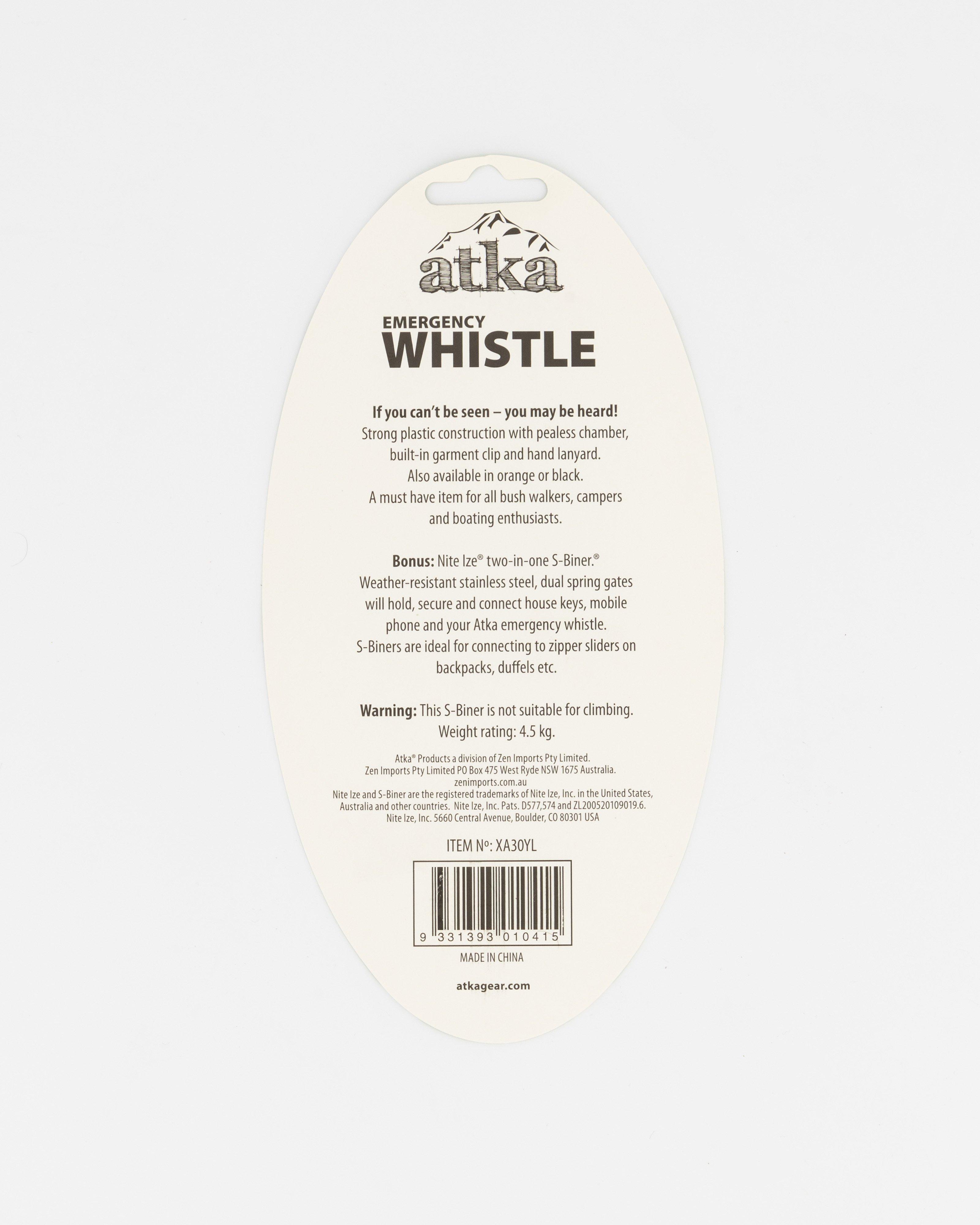 ATKA Emergency Whistle -  Yellow