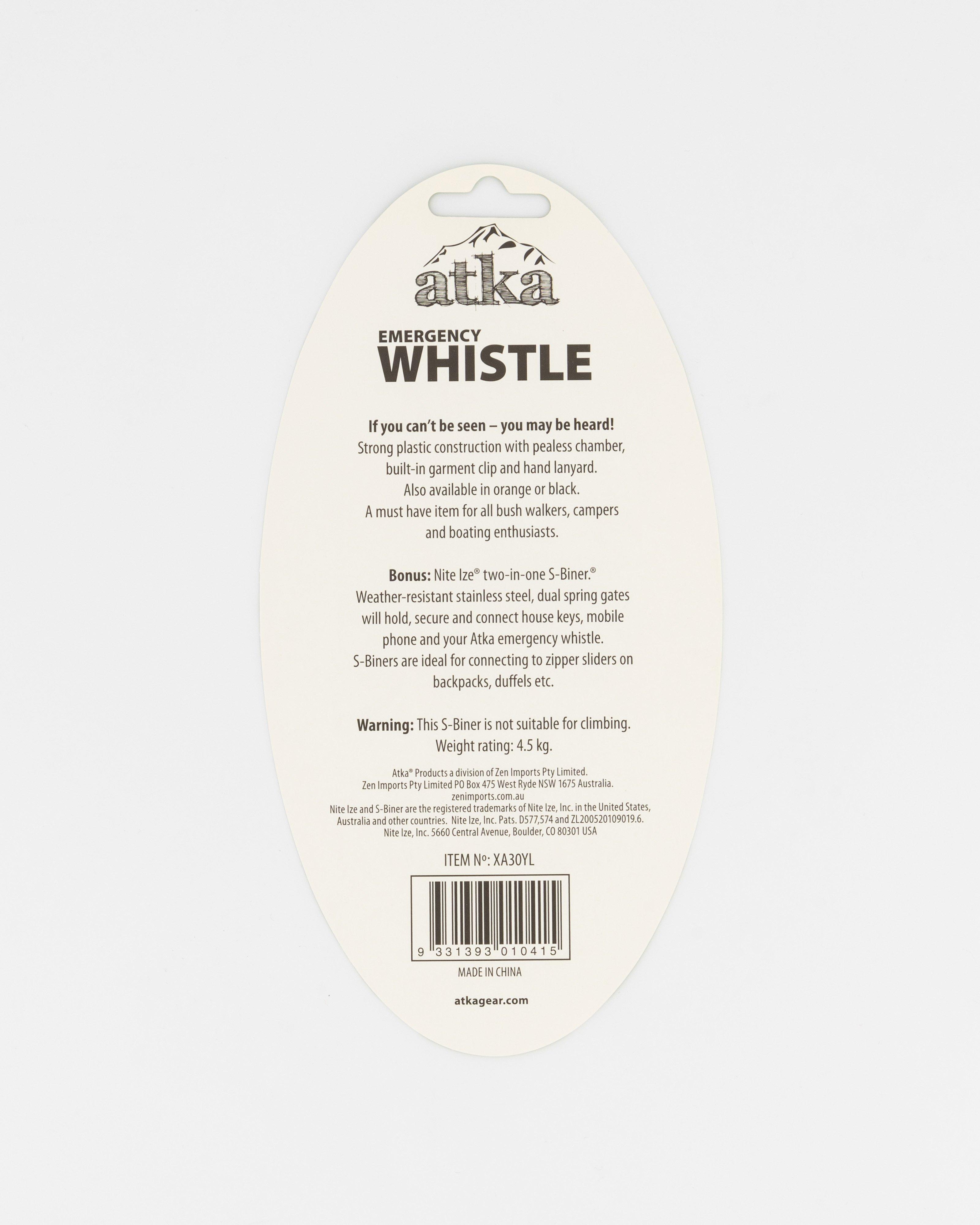 ATKA Emergency Whistle -  Orange