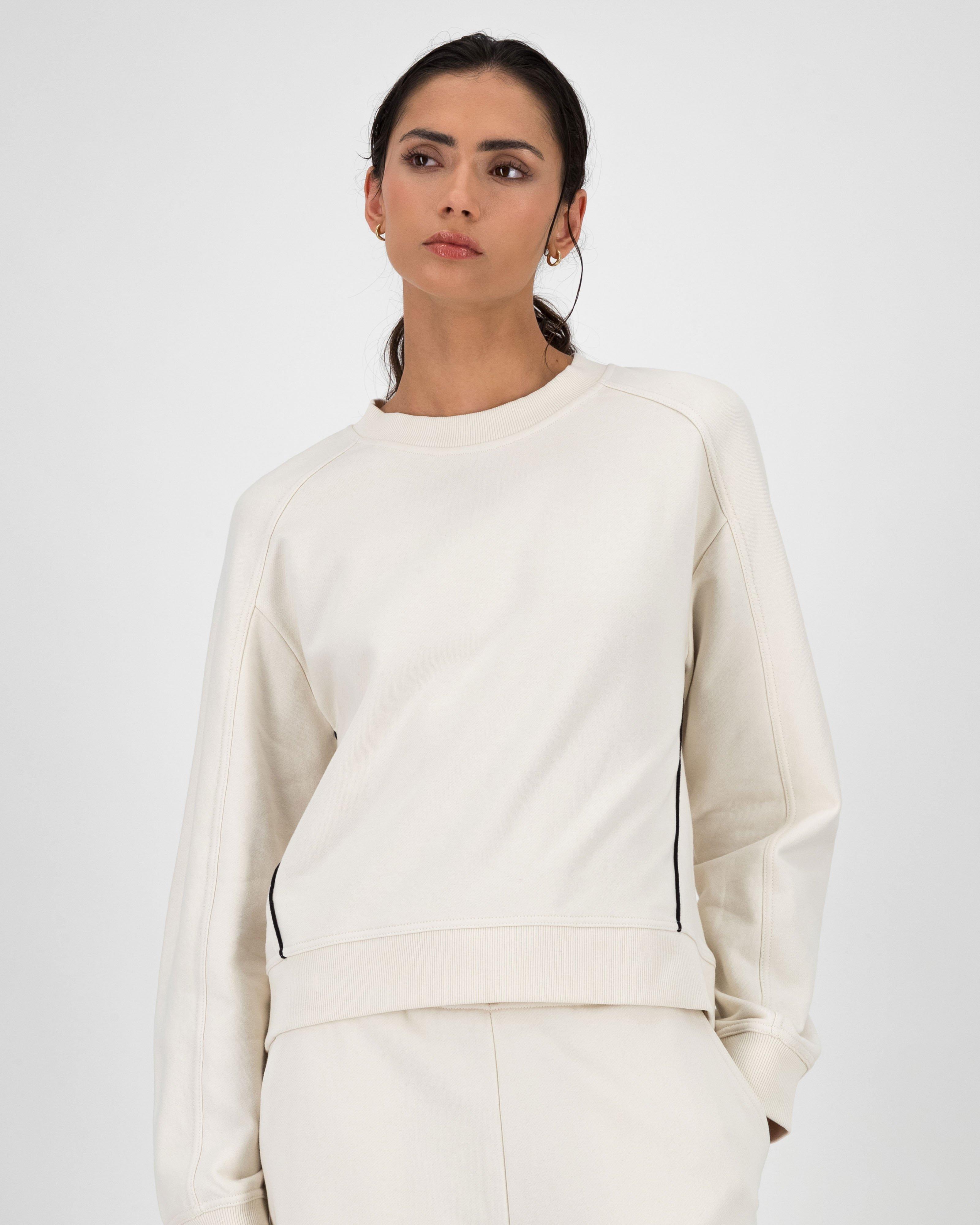 Niki Piping Pullover -  Milk