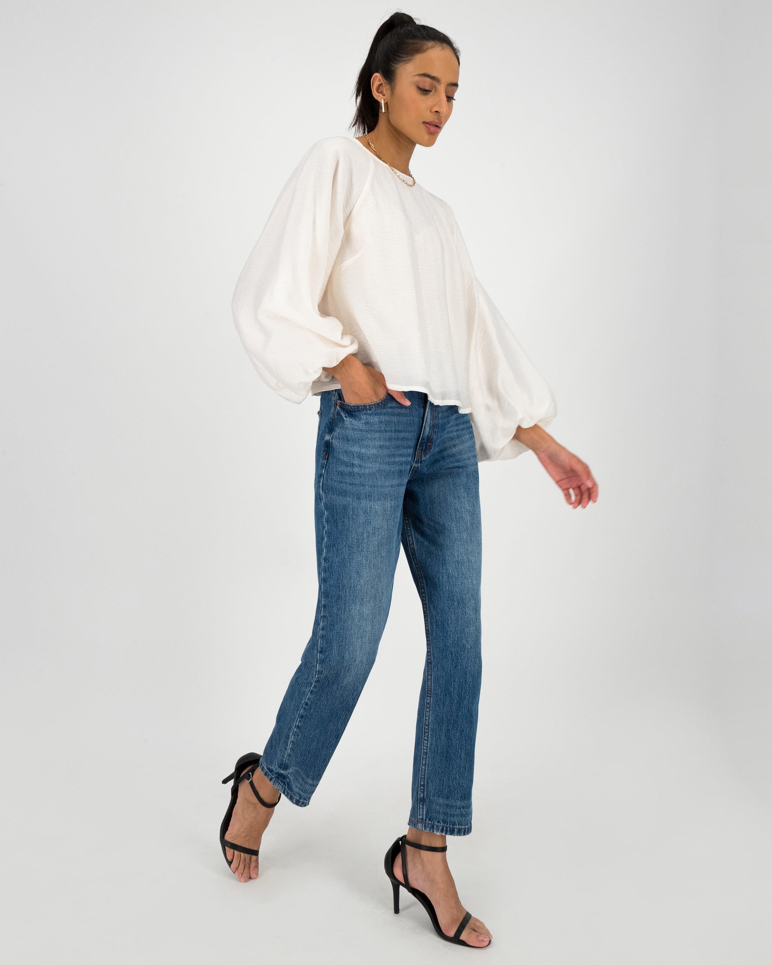 Stella Balloon Sleeve Blouse - Poetry Clothing Store