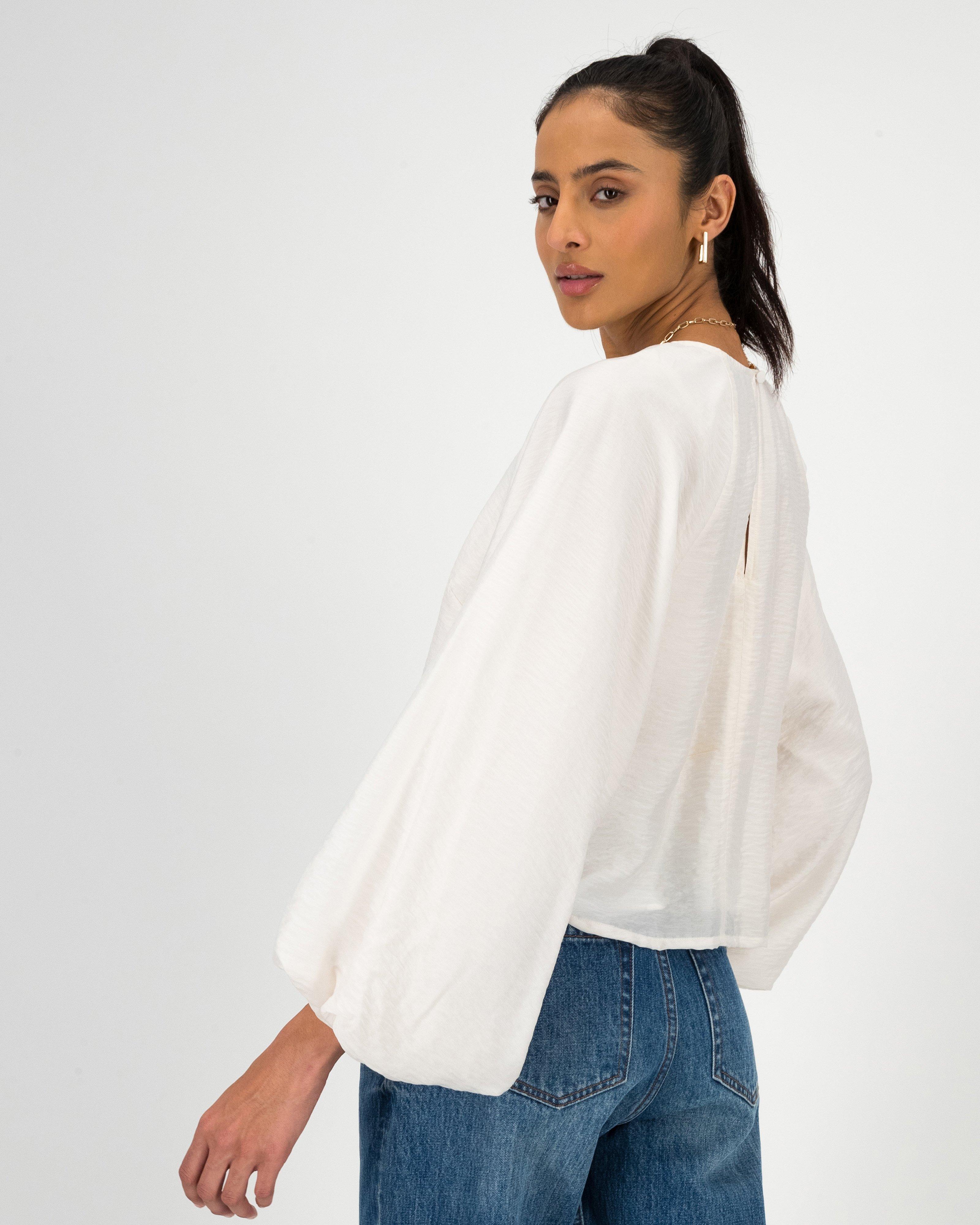 Stella Balloon Sleeve Blouse - Poetry Clothing Store