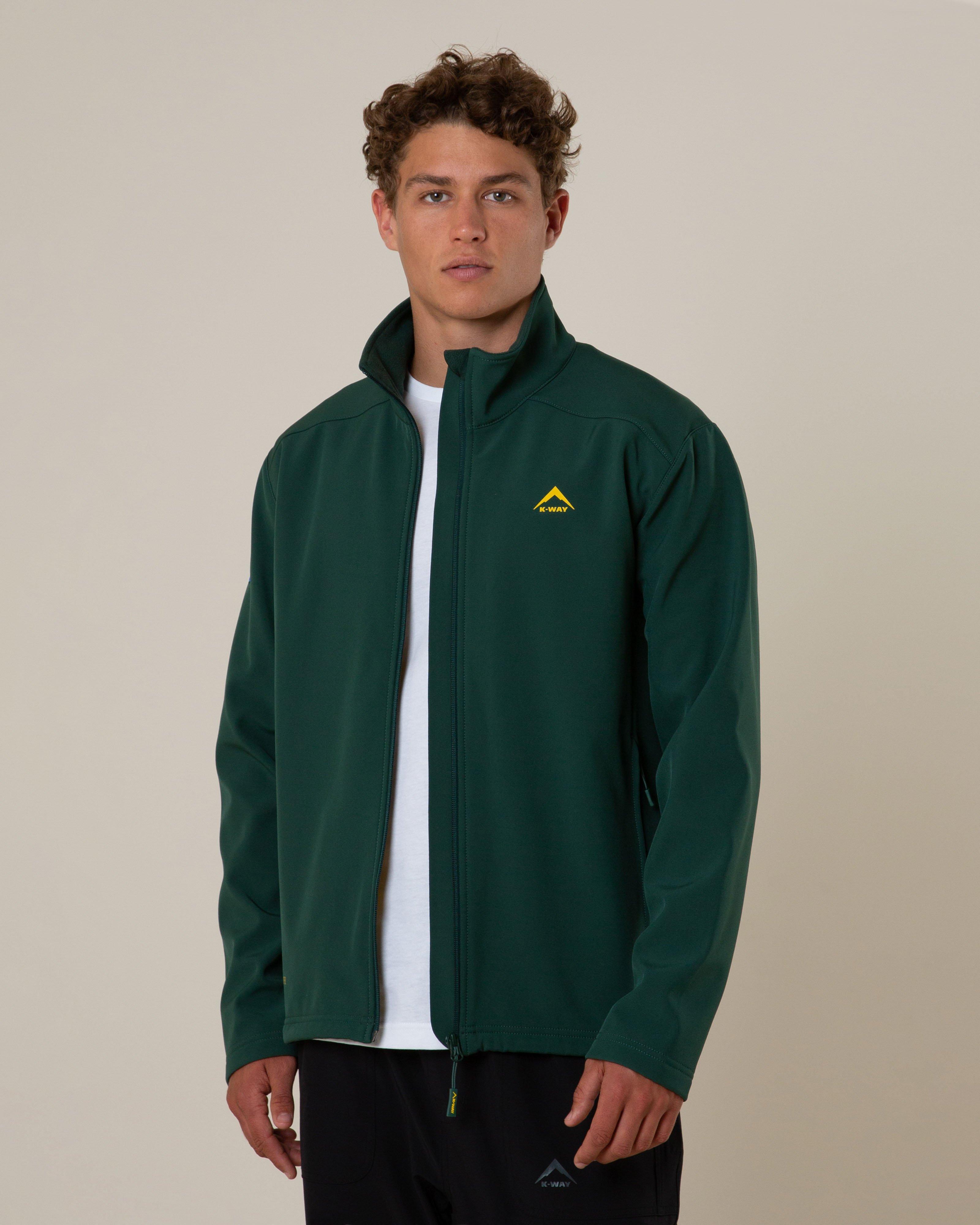 K-Way Men’s Siya Softshell Jacket -  Dark Green