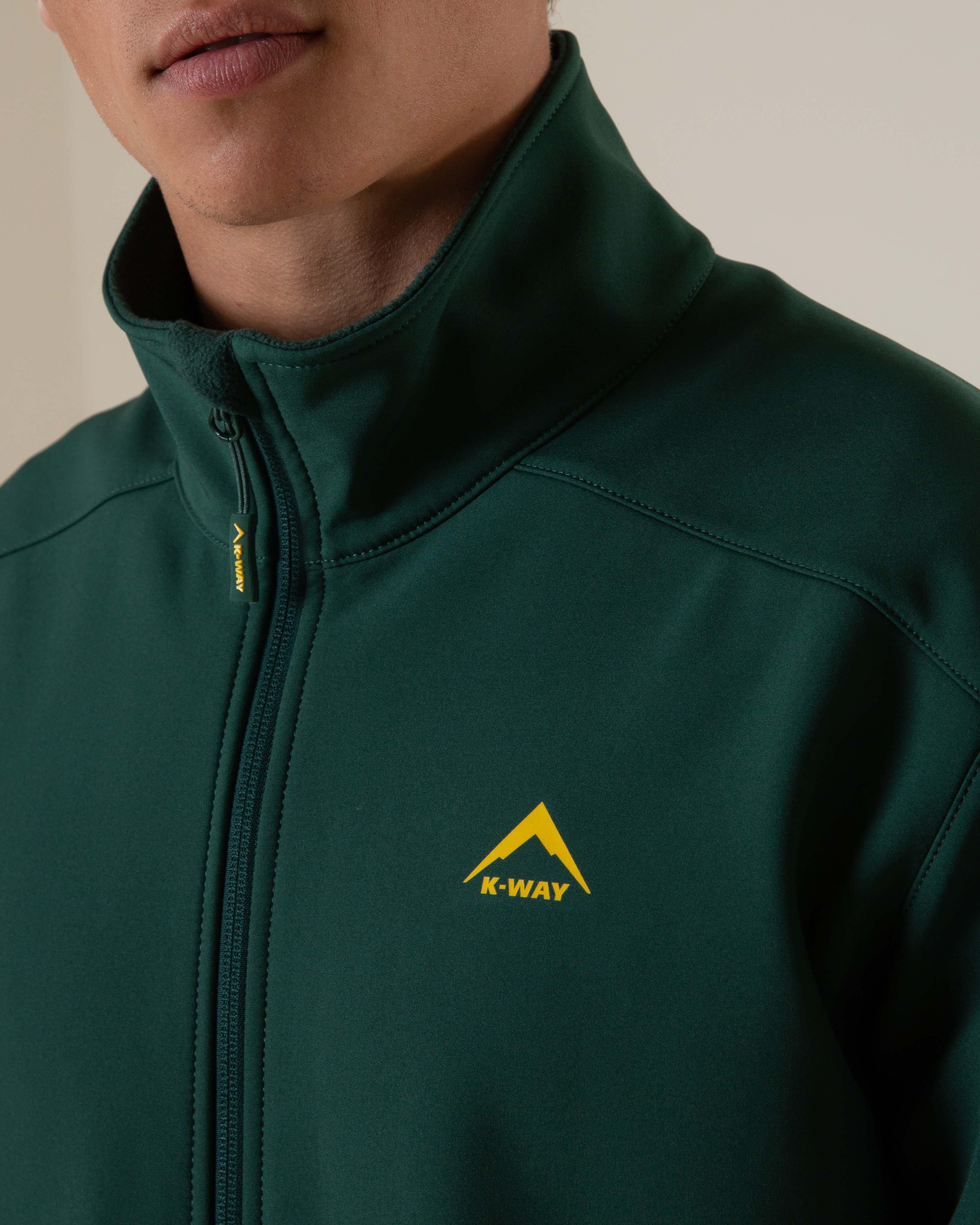 K-Way Men’s Siya Softshell Jacket -  Dark Green