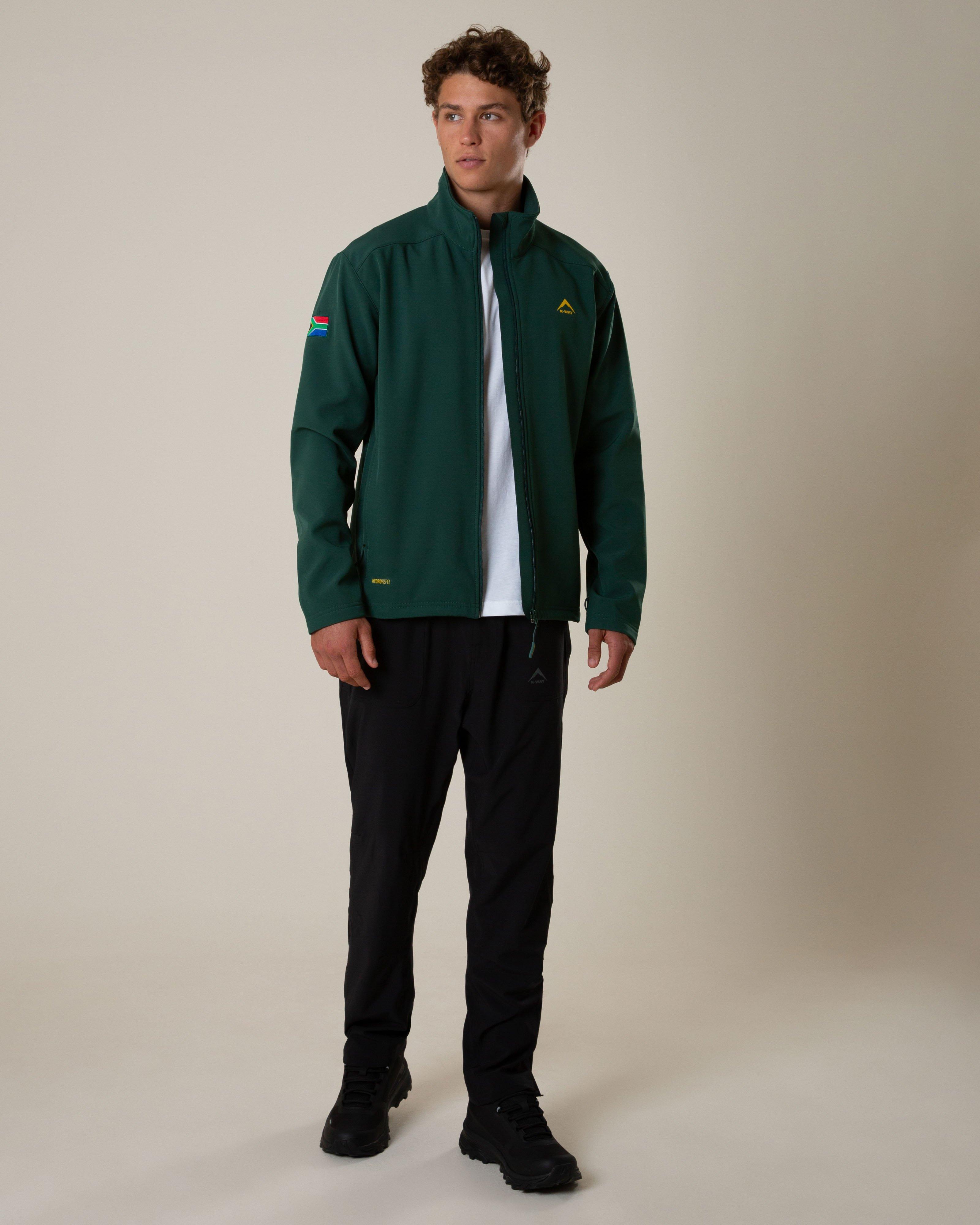 K-Way Men’s Siya Softshell Jacket -  Dark Green