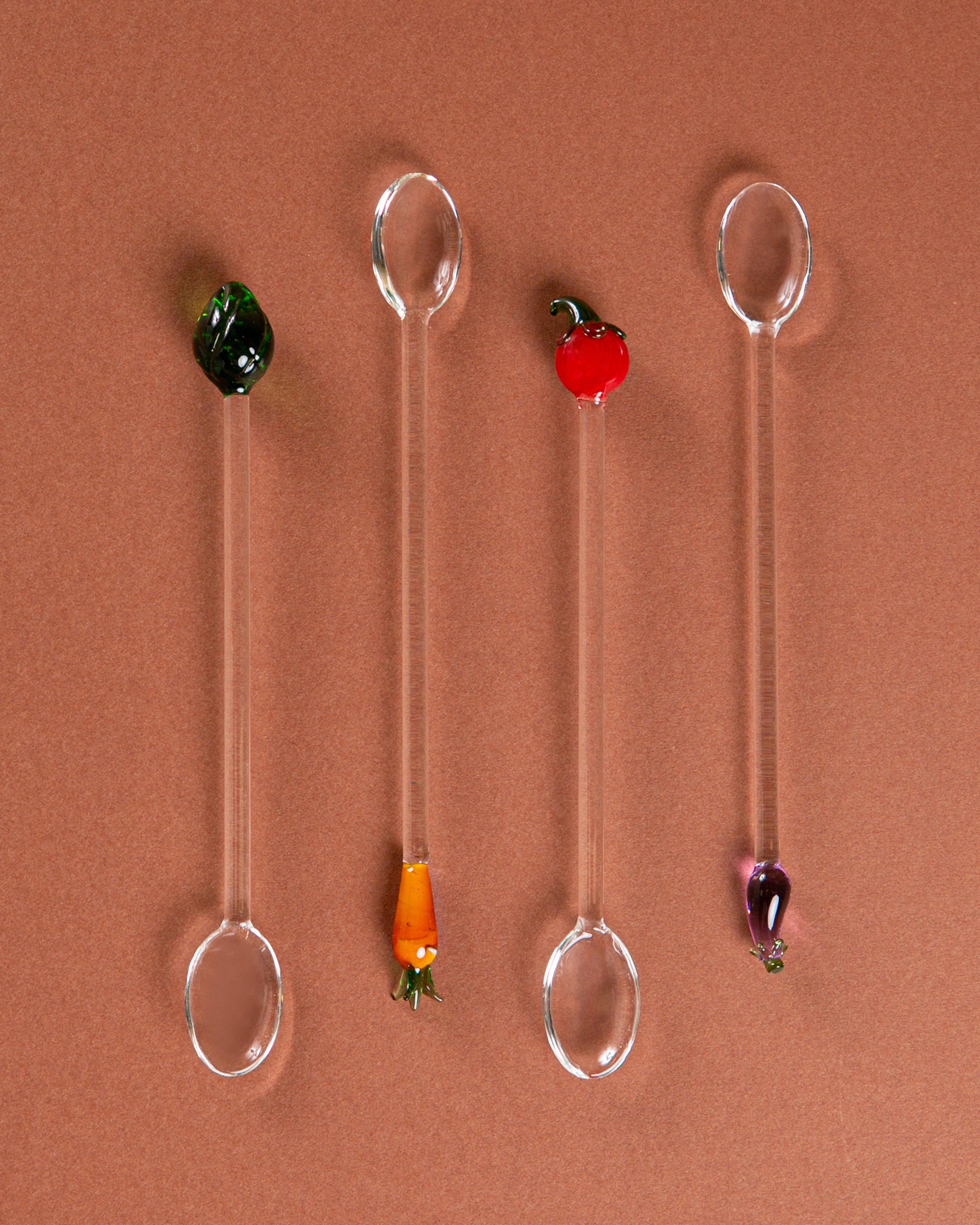 Farmers Market Glass Spoon -  No Colour